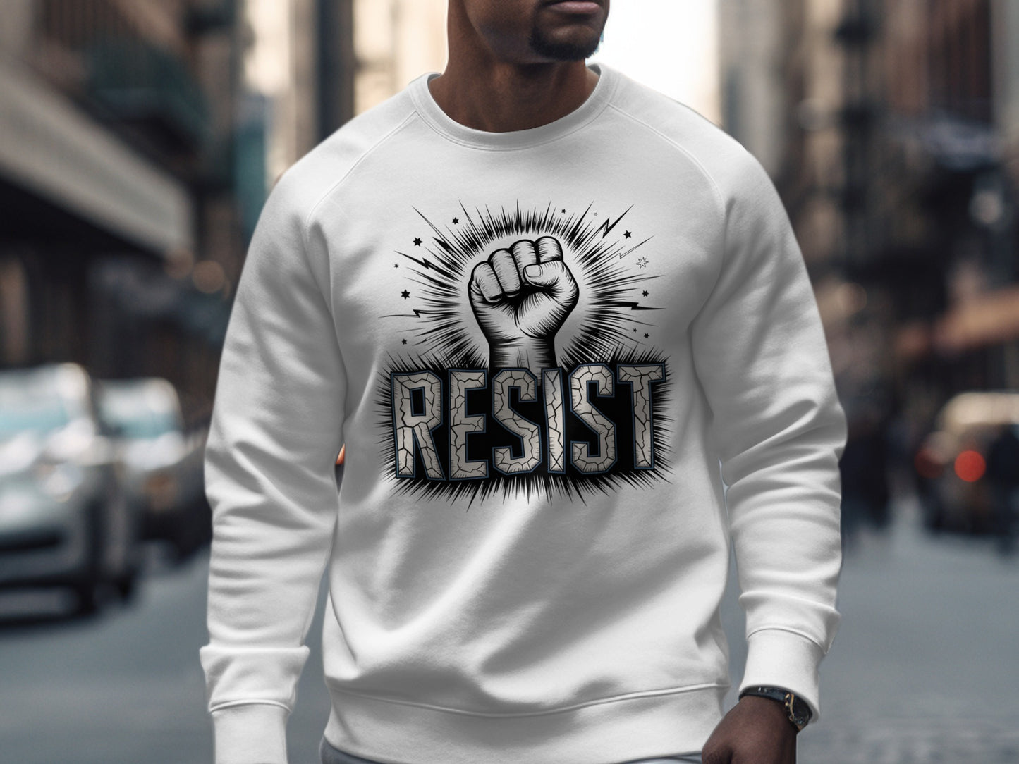 Resist Graphic Print Design Sweatshirt product type