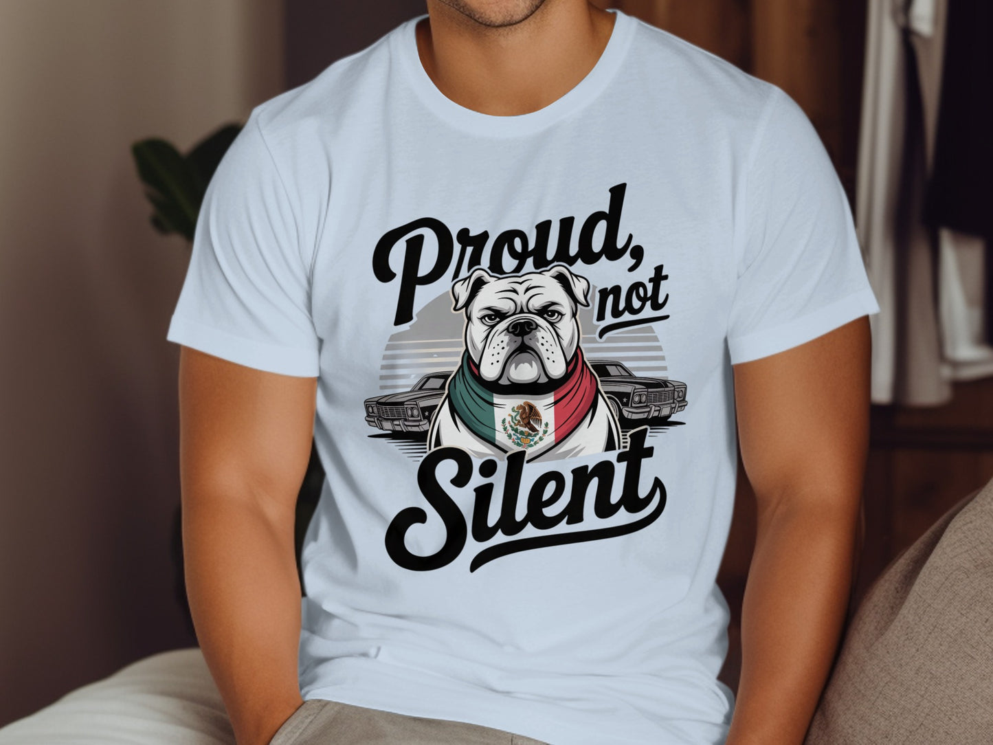 Proud Not Silent Graphic Bulldog T-Shirt product