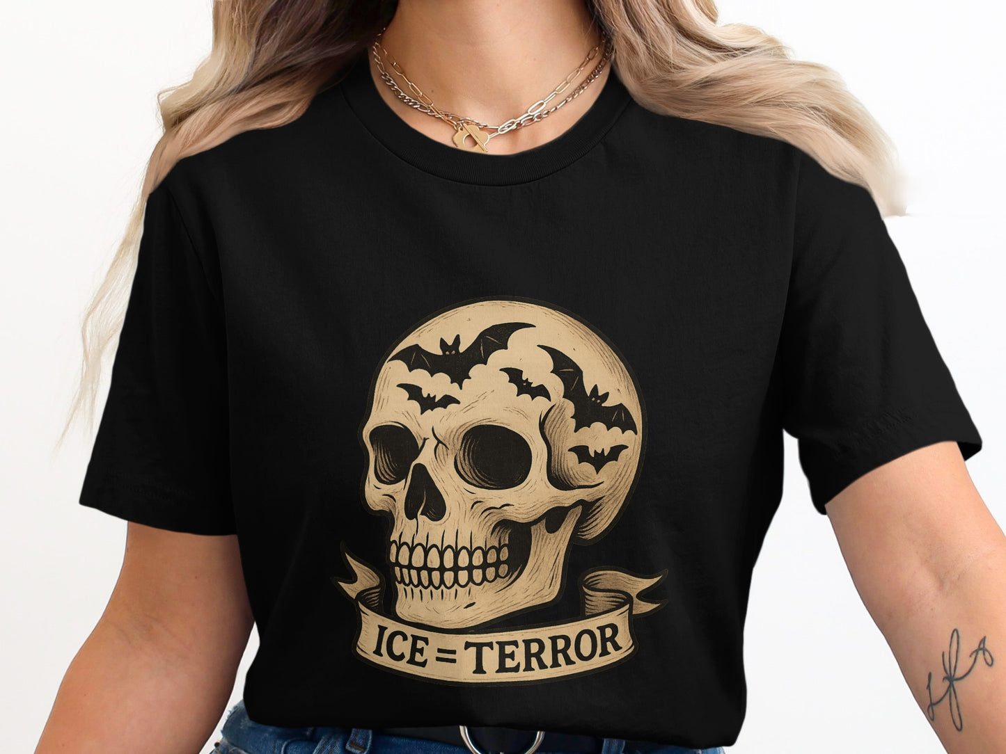 Ice = Terror Skull Halloween Themed Shirt product type