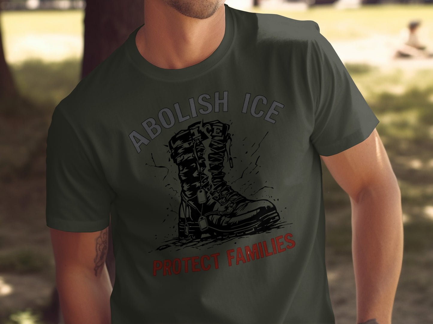 Abolish ICE Protect Families Graphic T-shirt