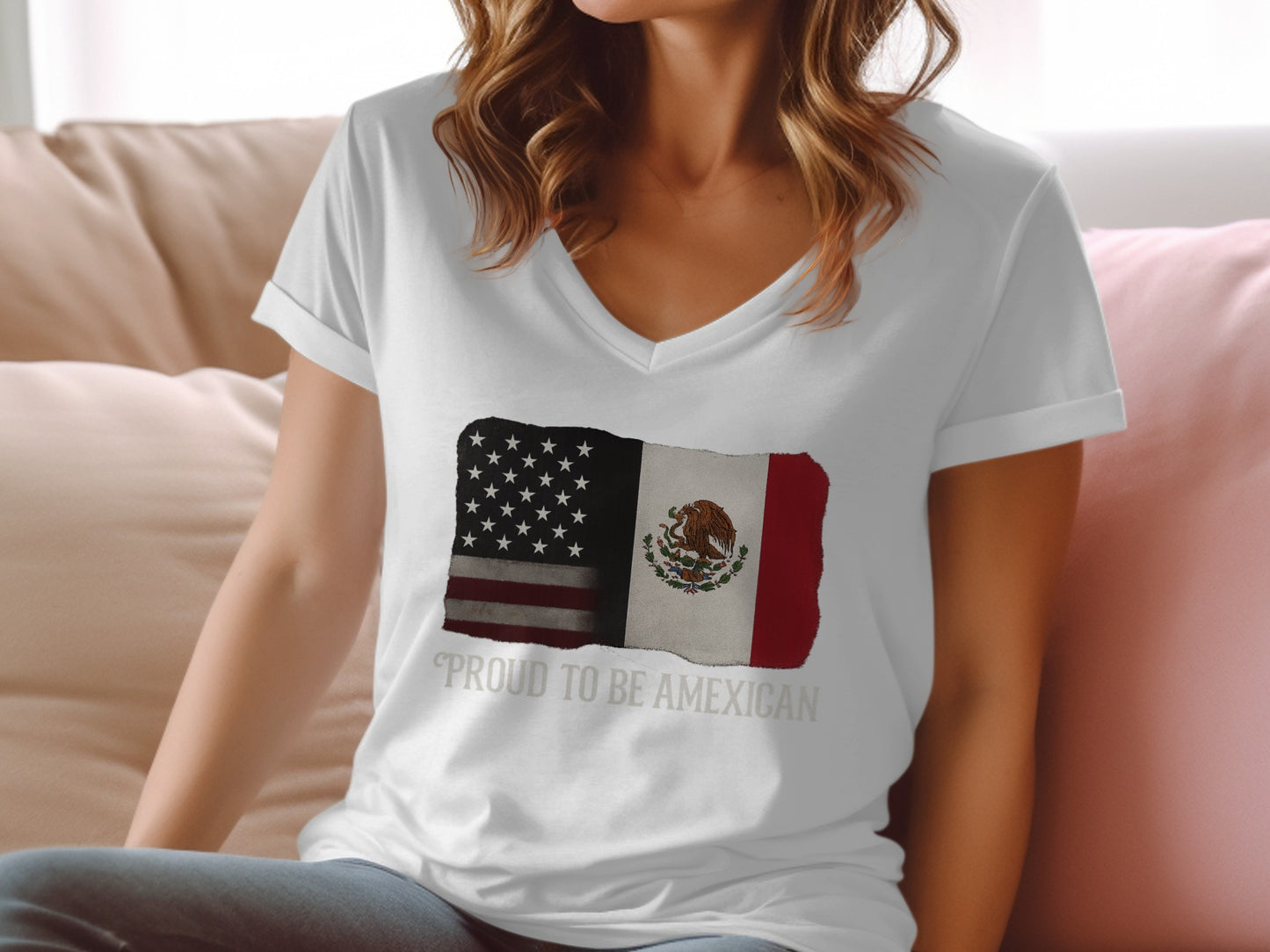 Proud to Be Amexican Flag Women's T-Shirt product type