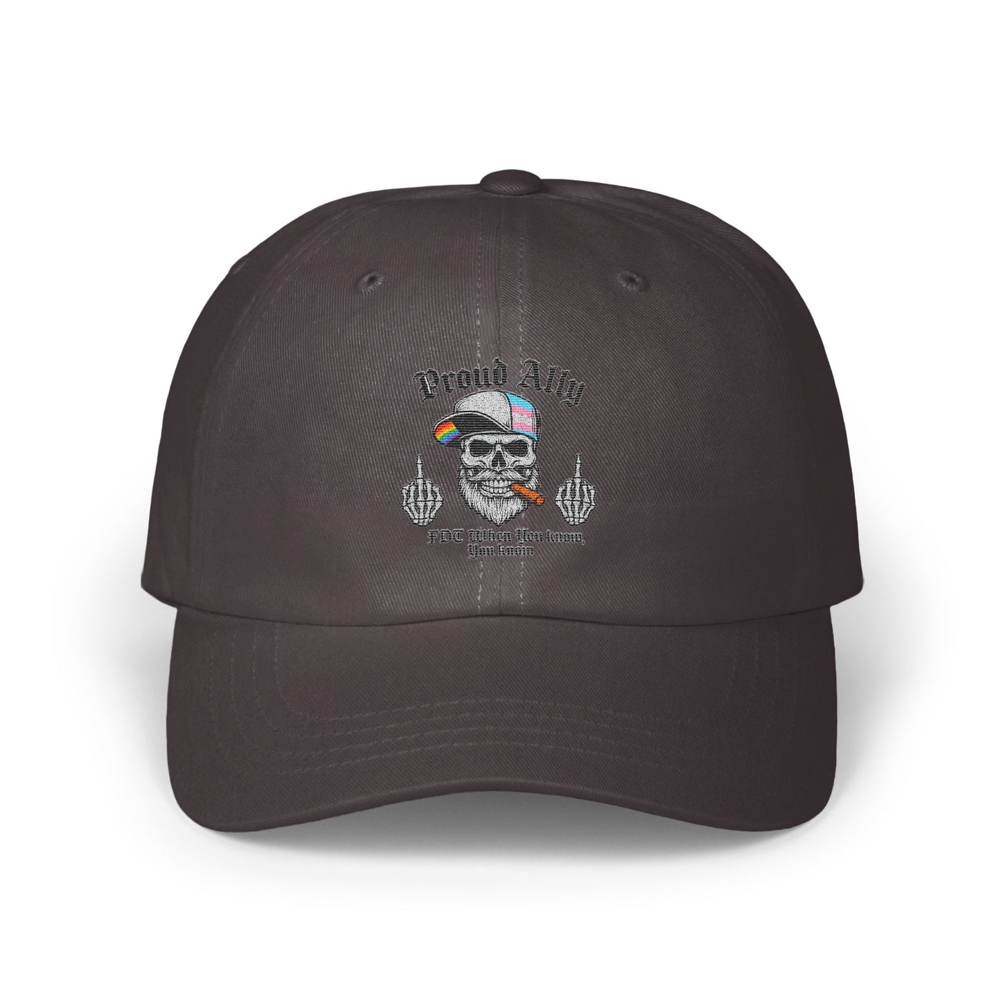 Proud Ally Skull Graphic Casual Hat product
