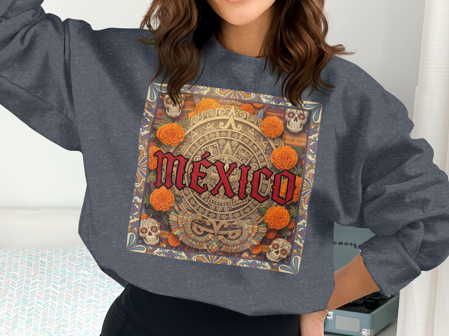 Mexico Graphic Aztec Design Sweatshirt product