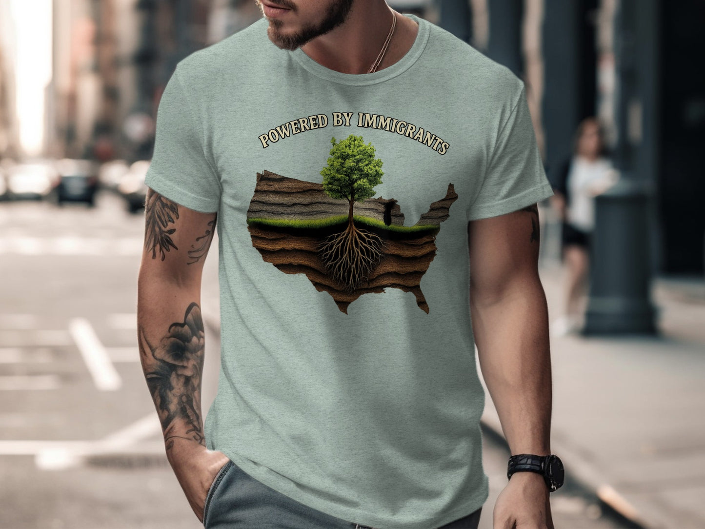 Powered by Immigrants Graphic Novelty T-Shirt product type