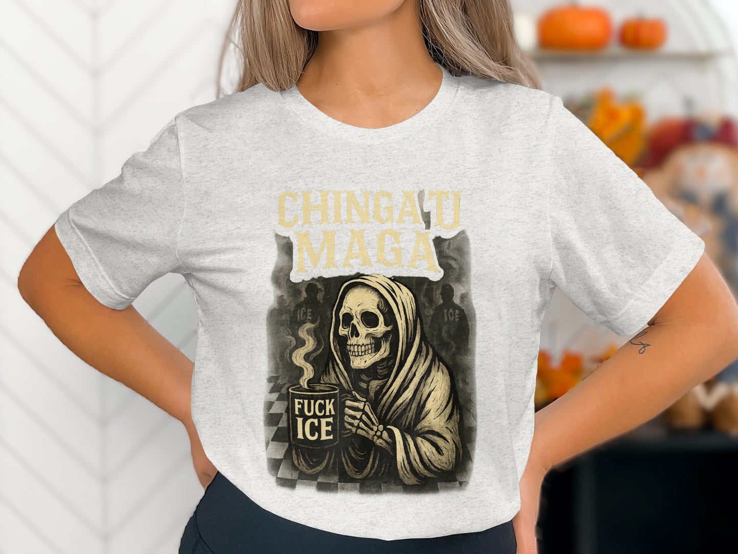 Chingatu Maga Fuck Ice Text Graphic T-shirt product