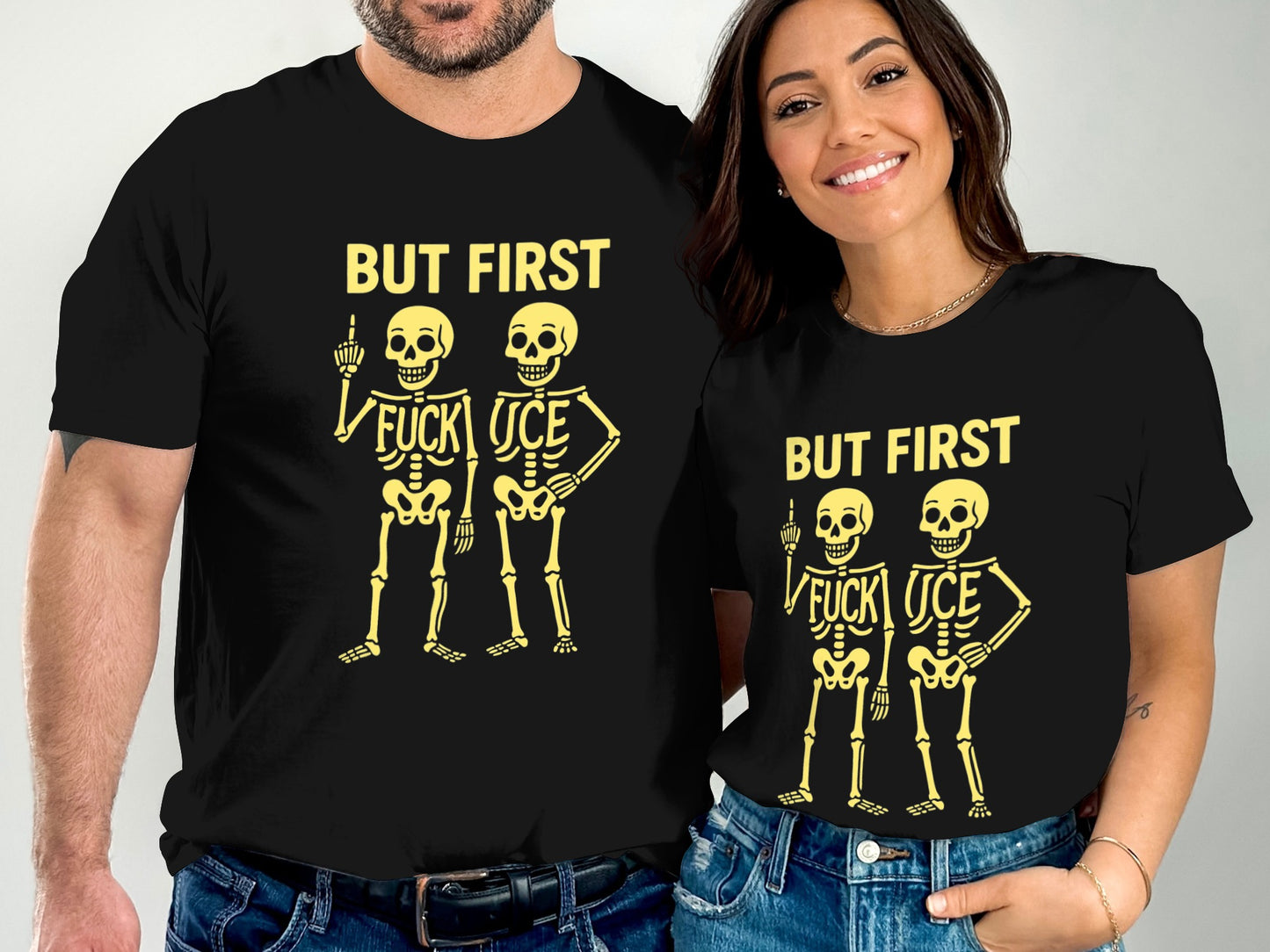 Halloween Skeleton Graphic Tee Shirt product