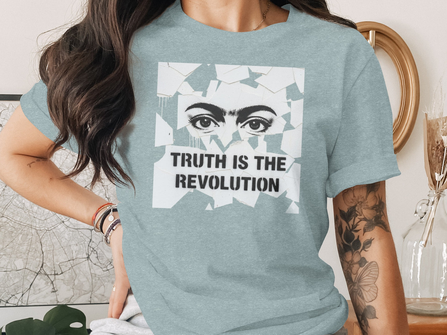 Truth is the Revolution Statement Art T-Shirt product