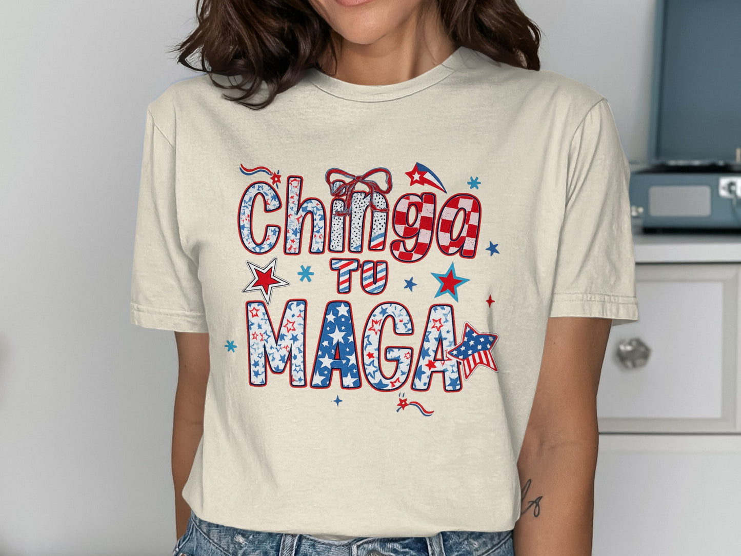 Chinga To MAGA American Patriotic Graphic Tee product