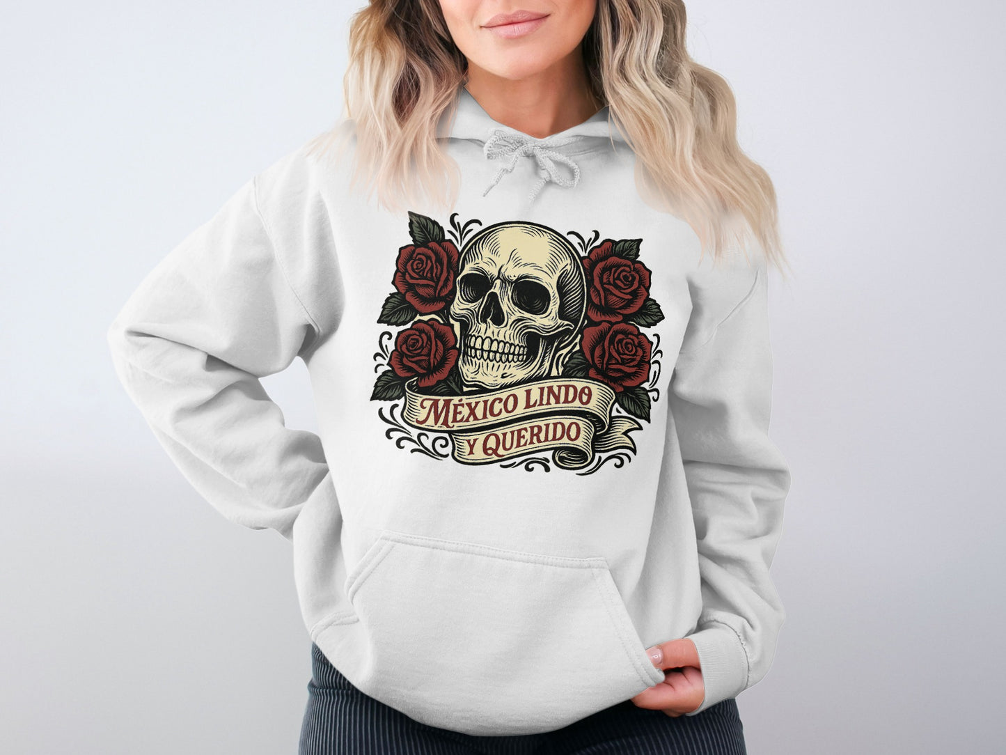 Mexico Lindo y Querido Skull Graphic Hoodie product