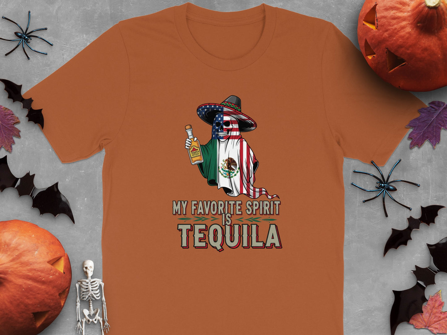 My favorite spirit is tequila graphic t-shirt product