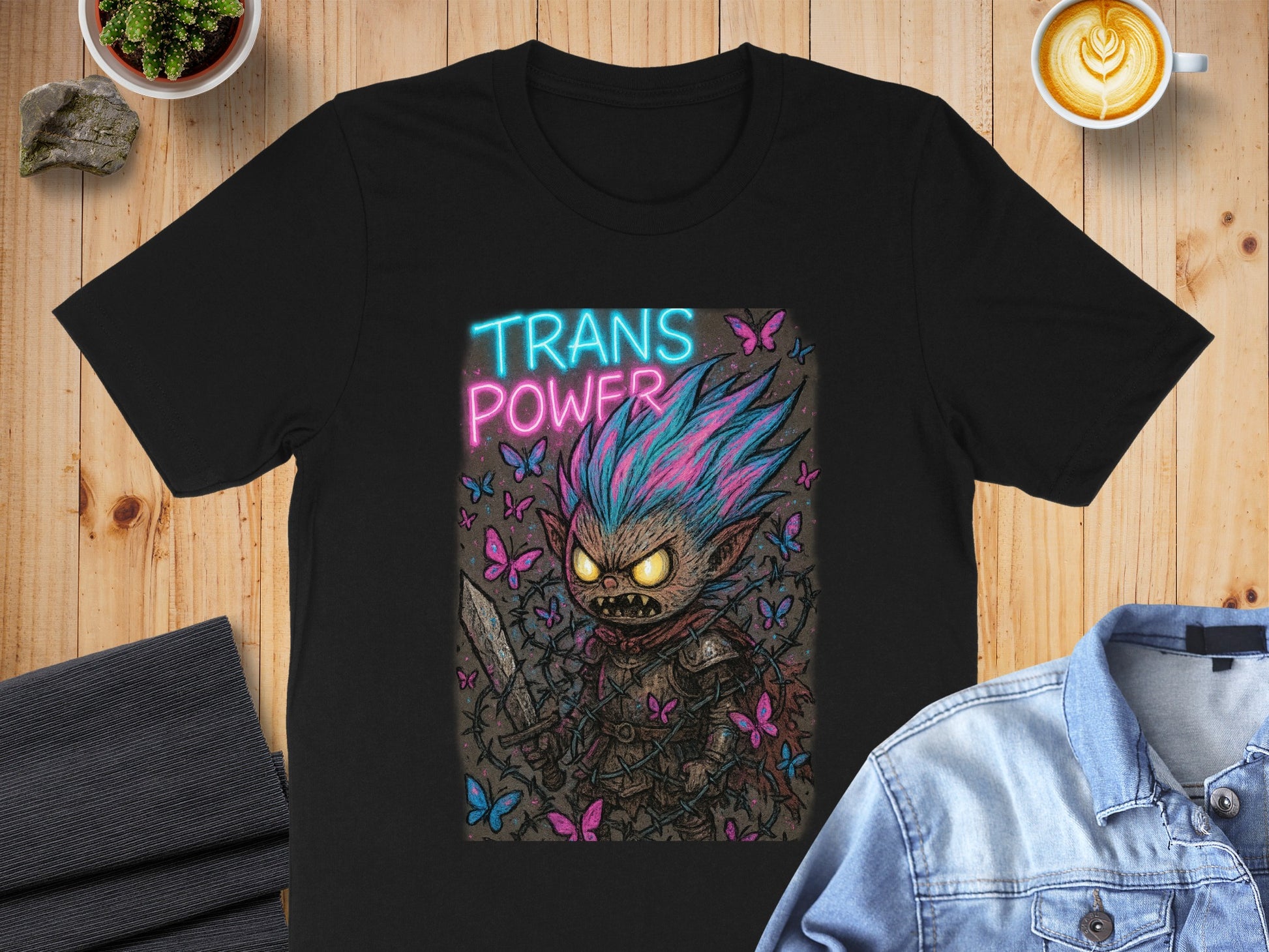 Trans Power Graphic Black Short Sleeve T-shirt product