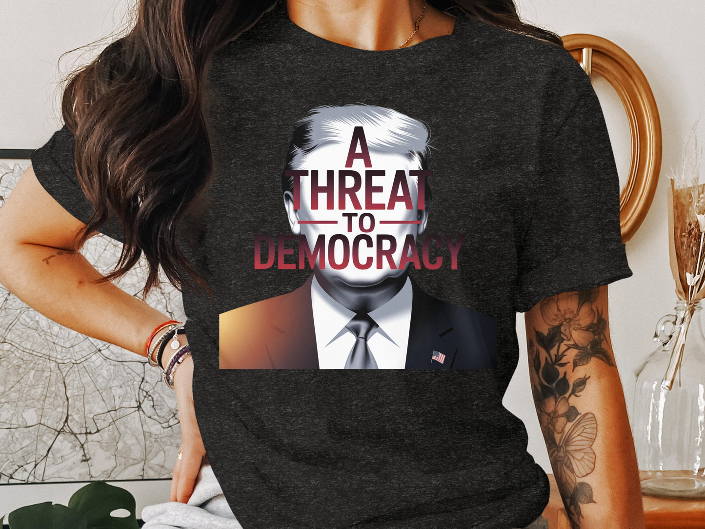 A Threat To Democracy Graphic T-shirt product
