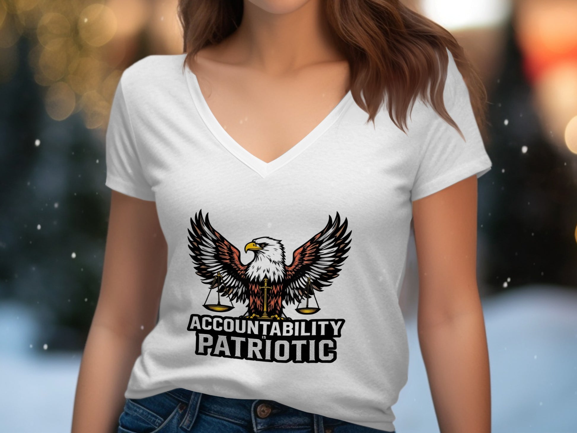 Accountability Patriotic Eagle Women's Shirt Product