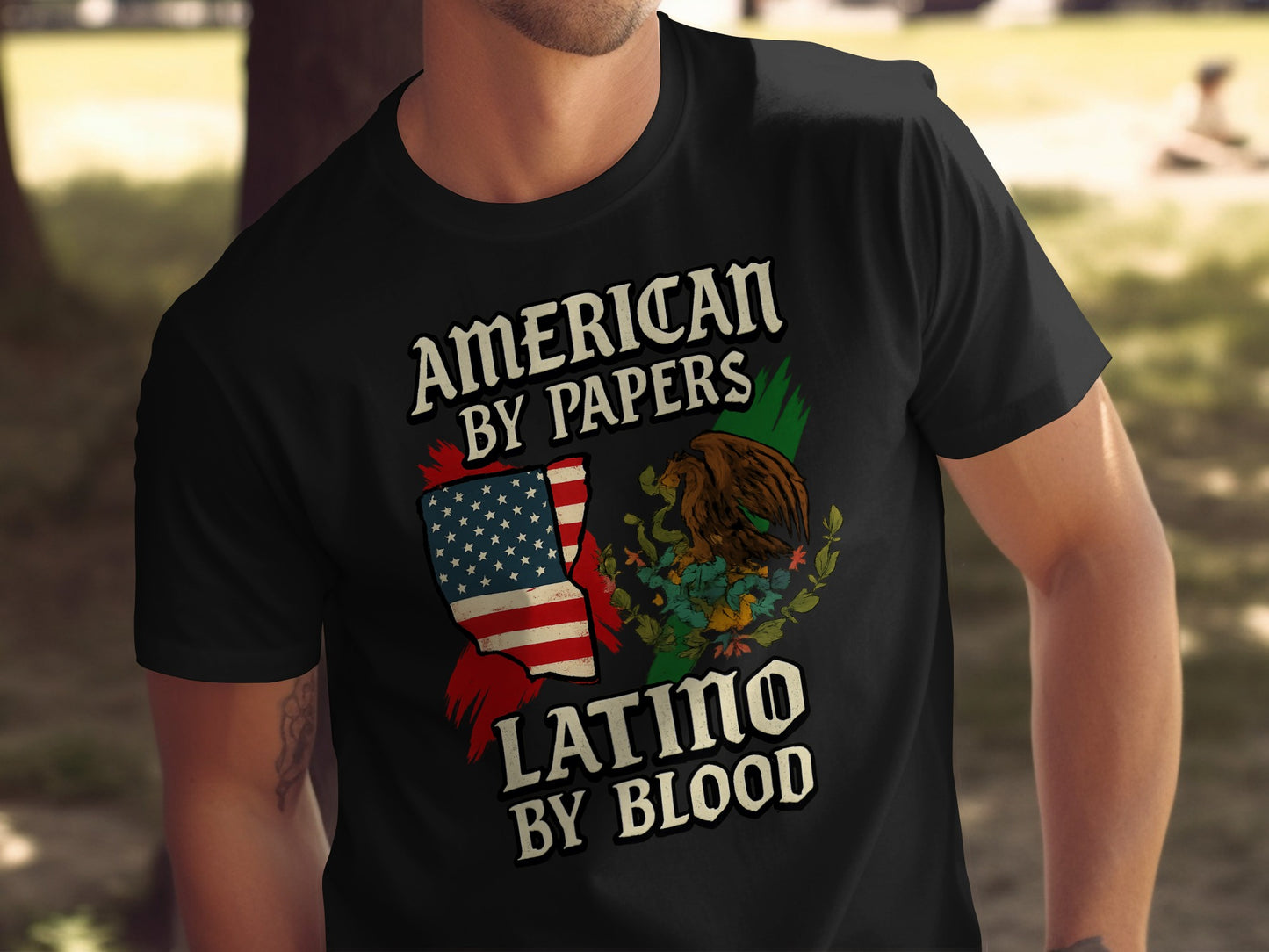 American by Papers Latino by Blood T-shirt product