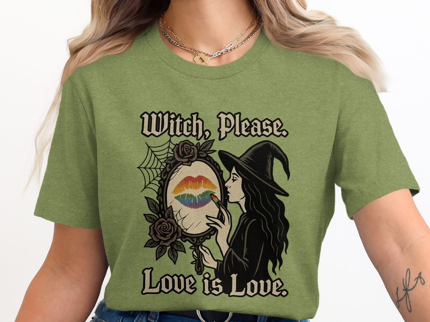 Witch Please Love is Love Graphic T-Shirt product type