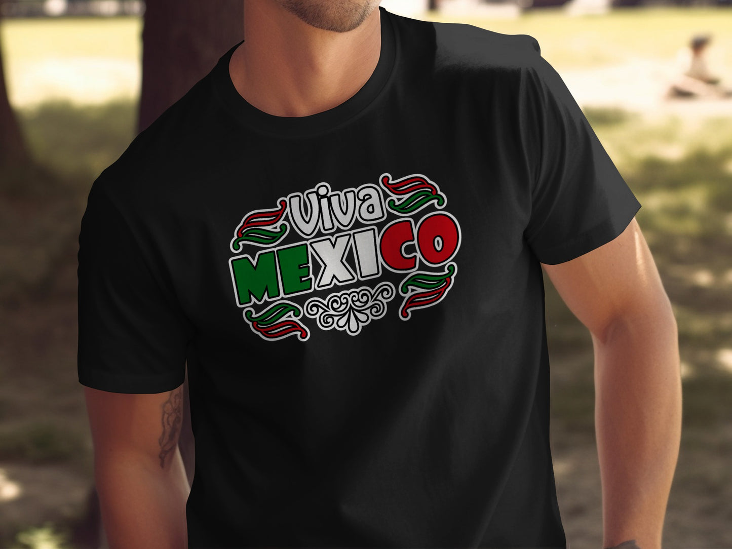 Viva Mexico Colorful Design Men's T-Shirt Product