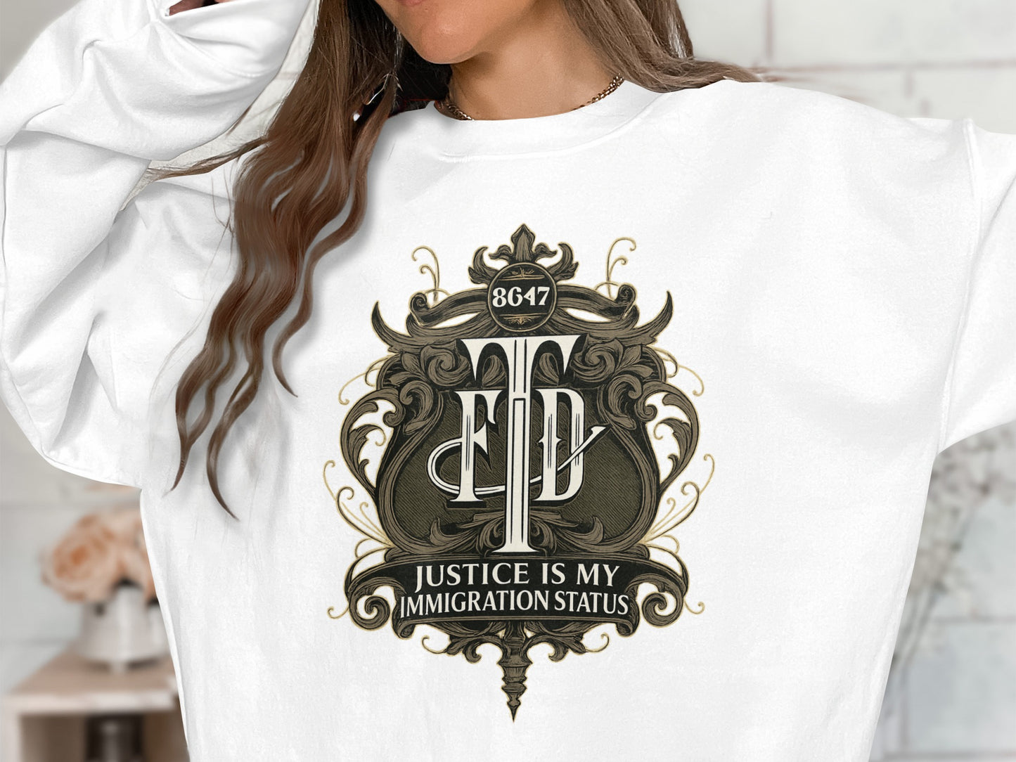 Justice Is My Immigration Status graphic product