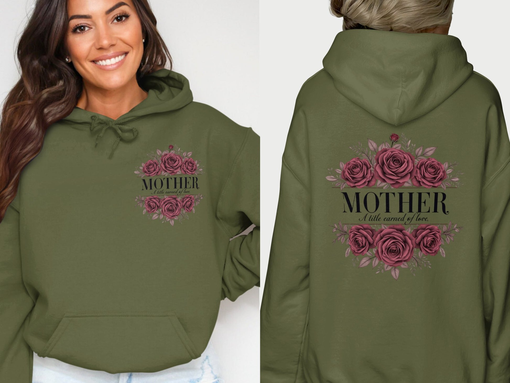 Mother Hoodies with Floral Graphic Design product type