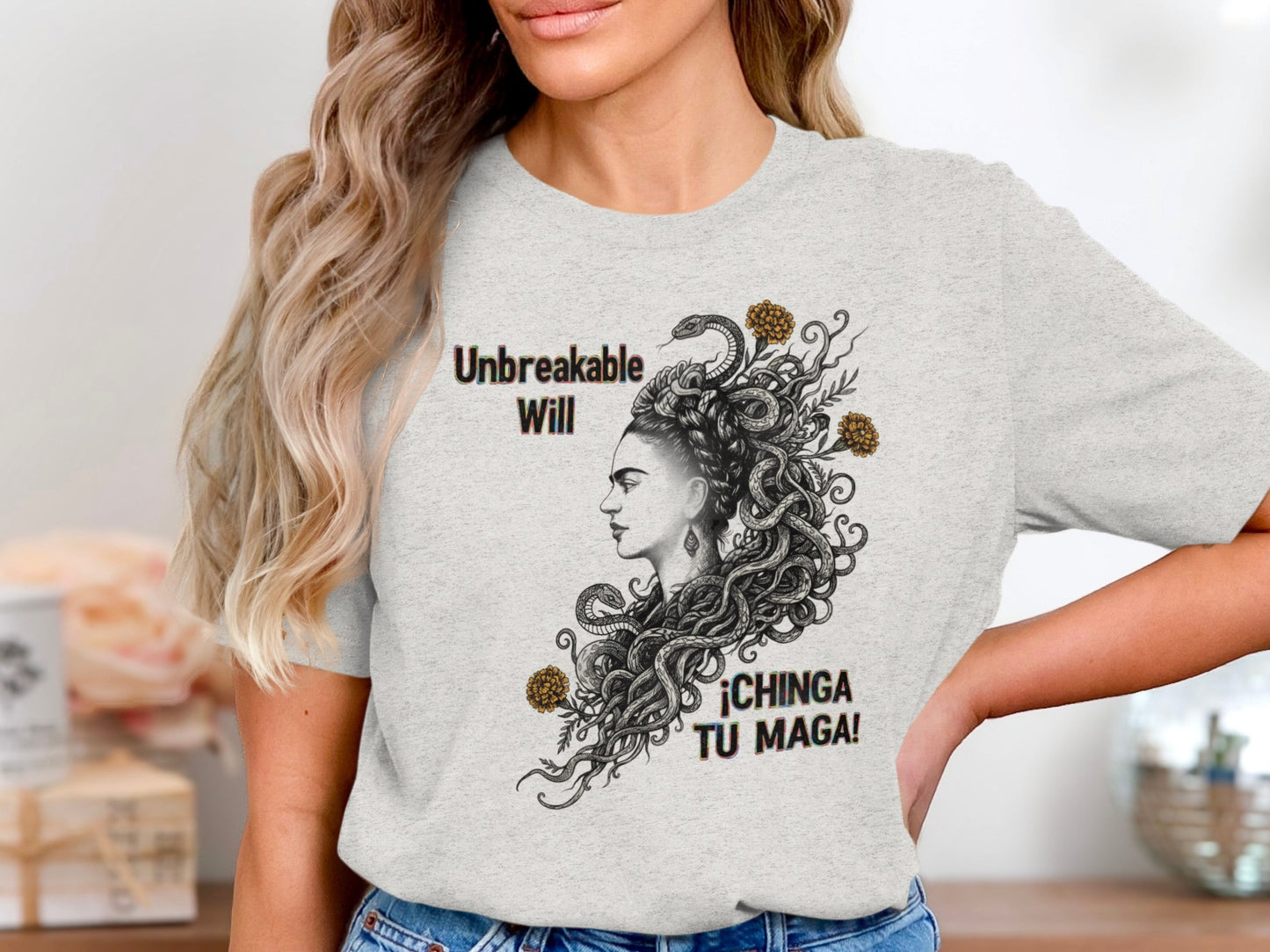 Unbreakable Will Chinga Tu Maga Graphic Tee product