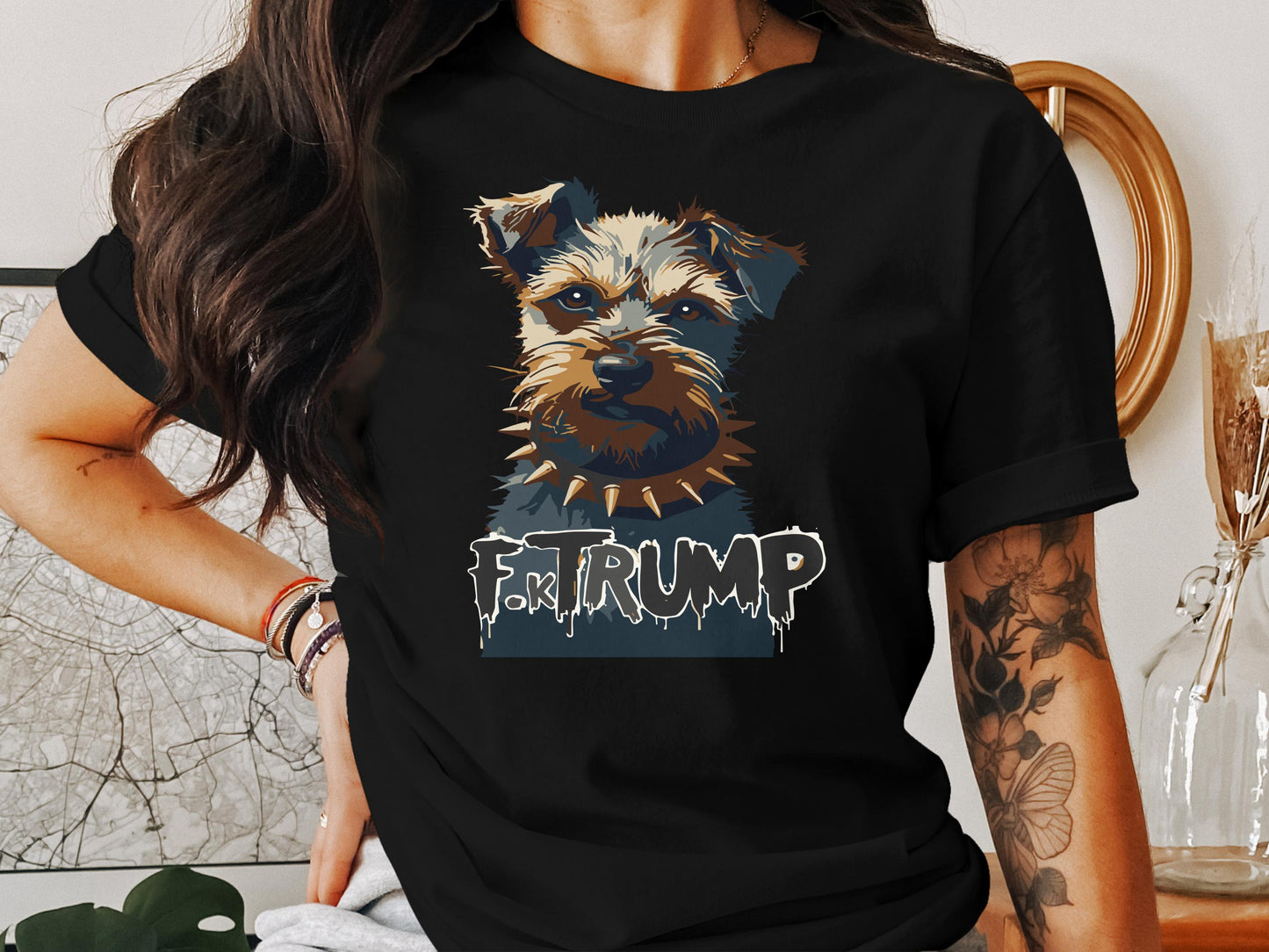 Unique Dog Design Graphic Tee Shirt product type