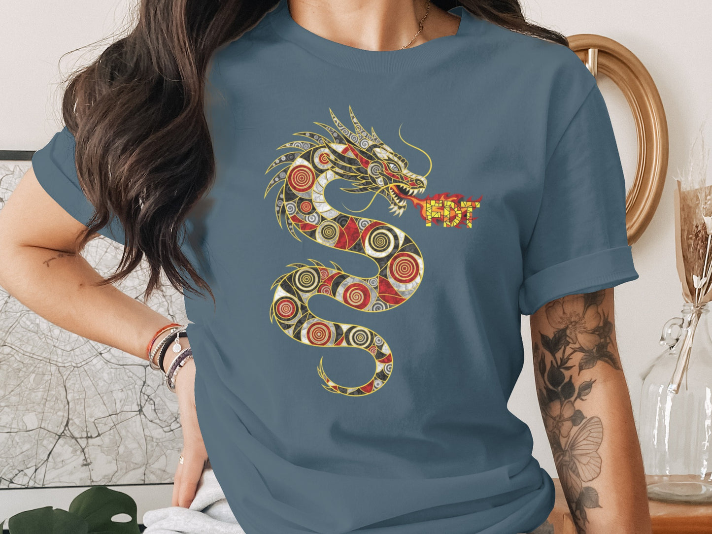 Intricately Designed Dragon Graphic Tee product
