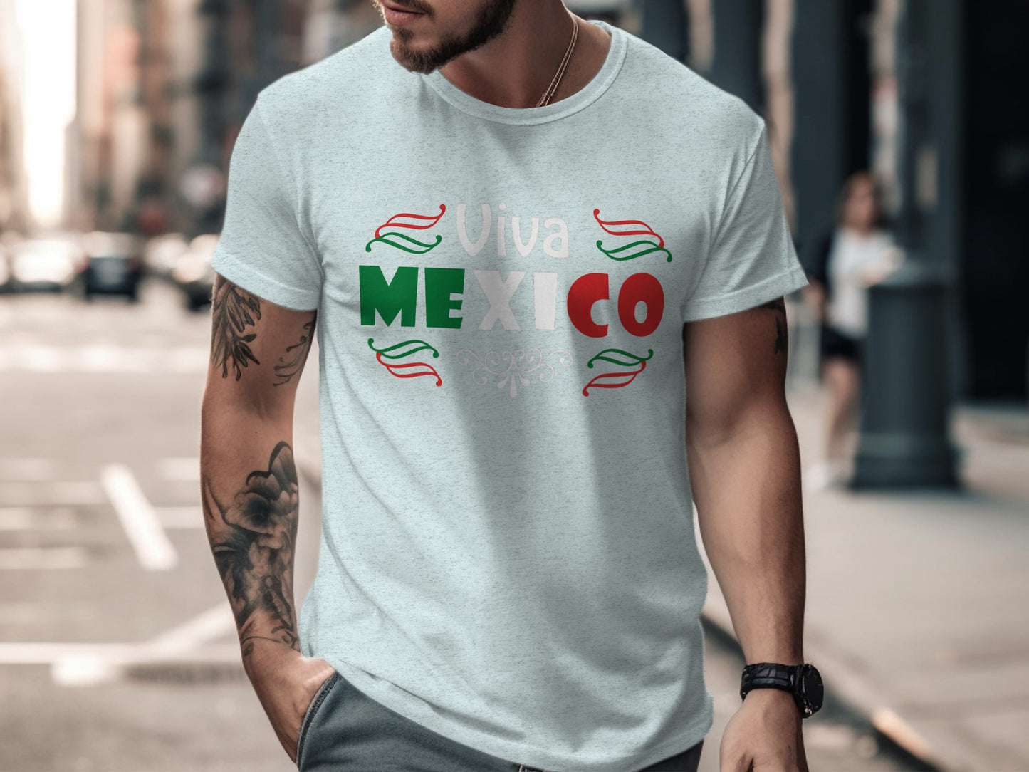 Viva Mexico White T-Shirt Casual Streetwear product