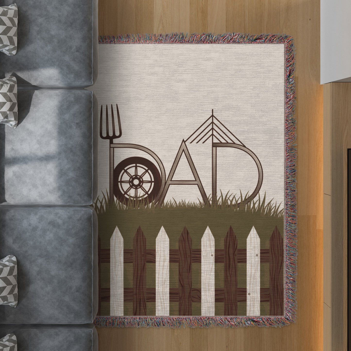 Farm Inspired Dad Themed Decorative Rug product
