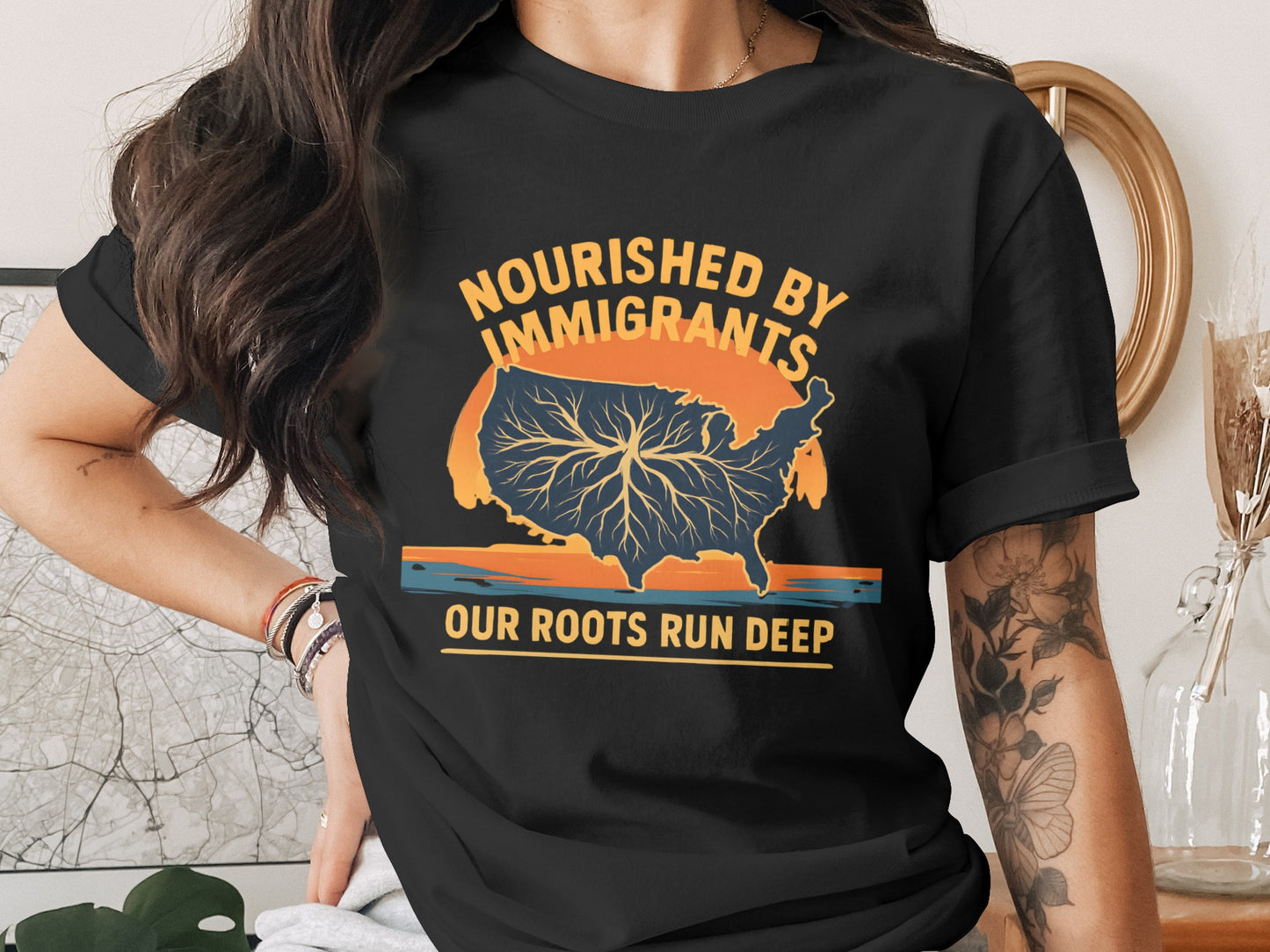 Nourished By Immigrants Our Roots Run Deep product type