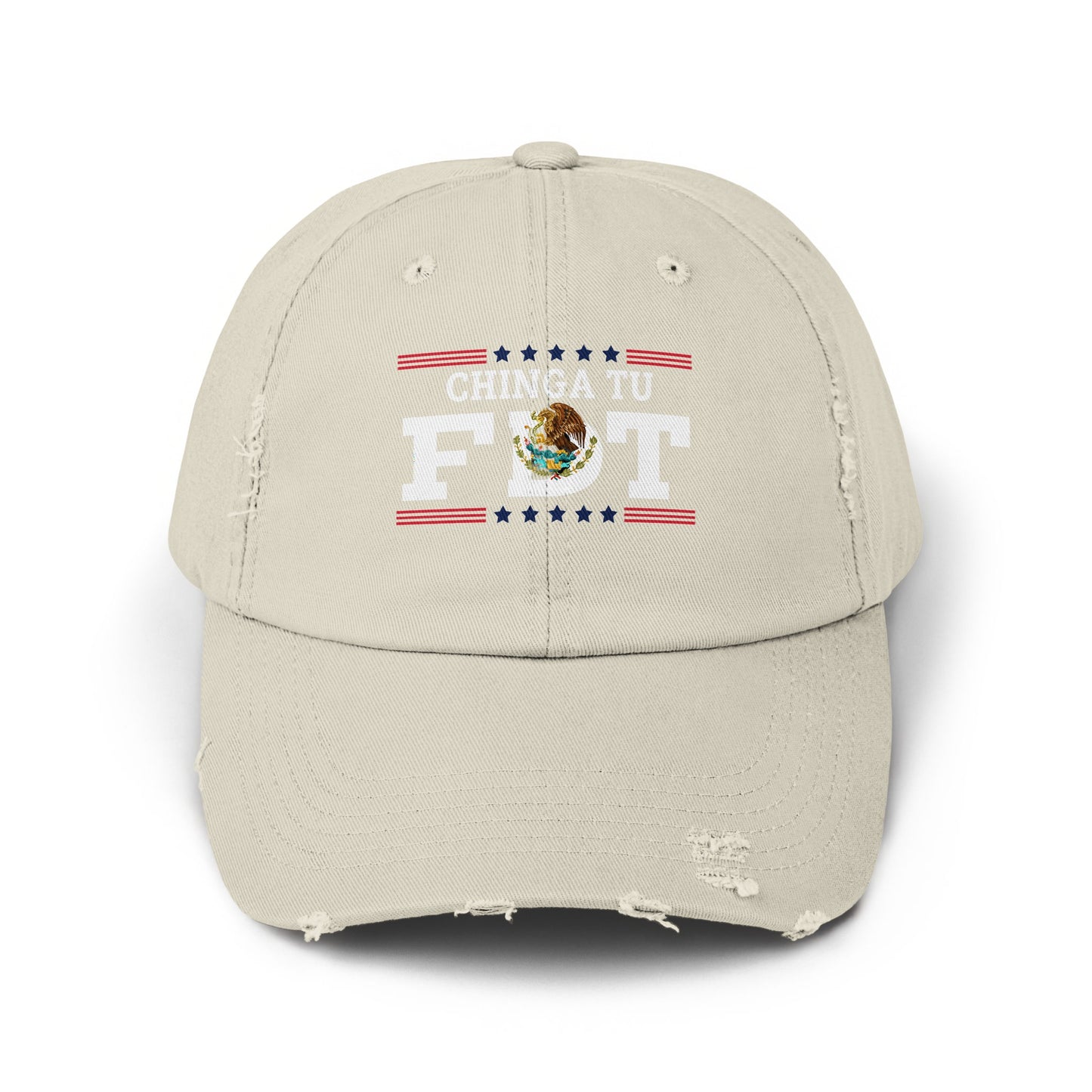Chinga Tu F*** Hat with Distressed Style Cap product type