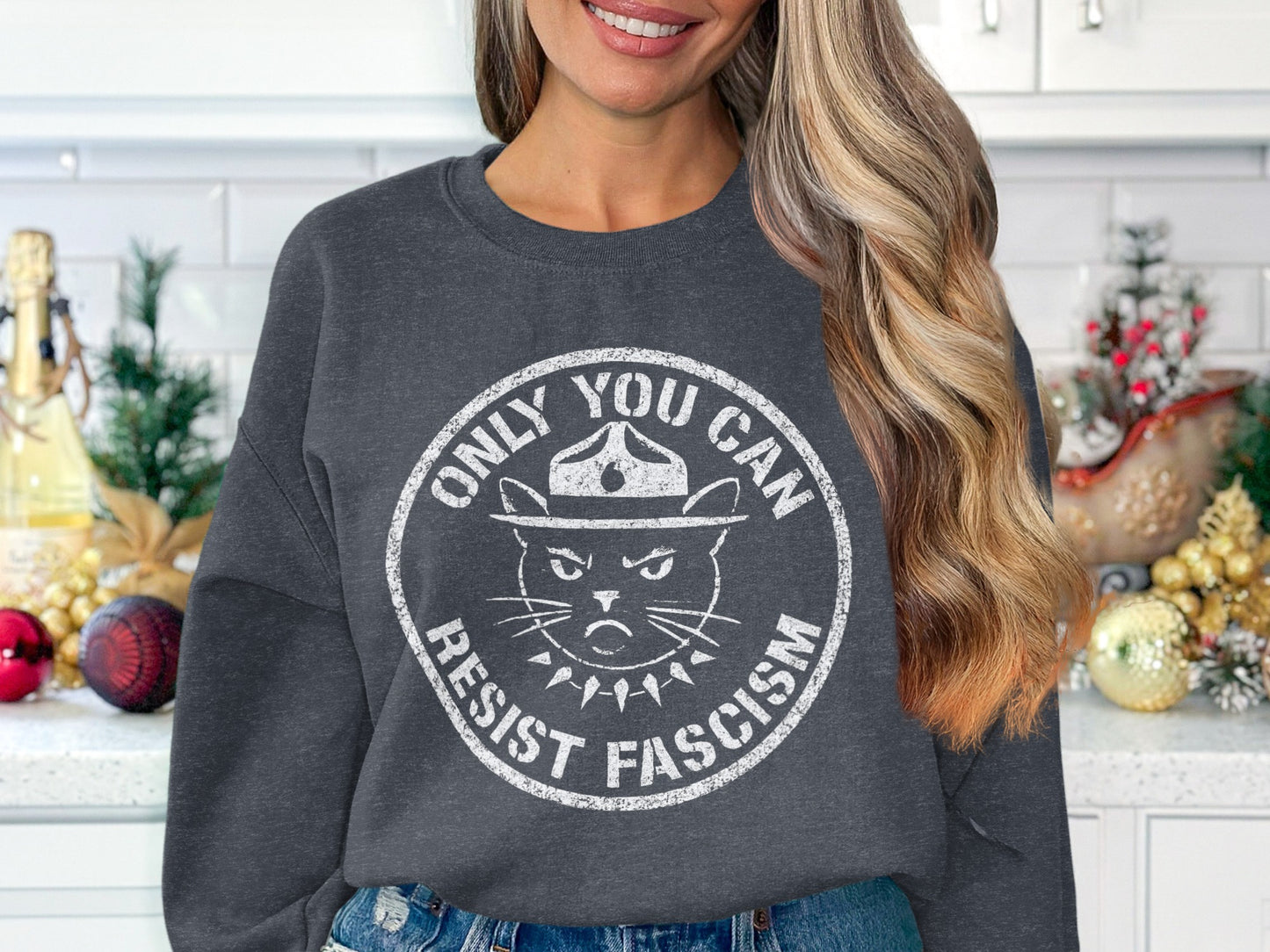 Only You Can Resist Fascism Graphic Sweatshirt product