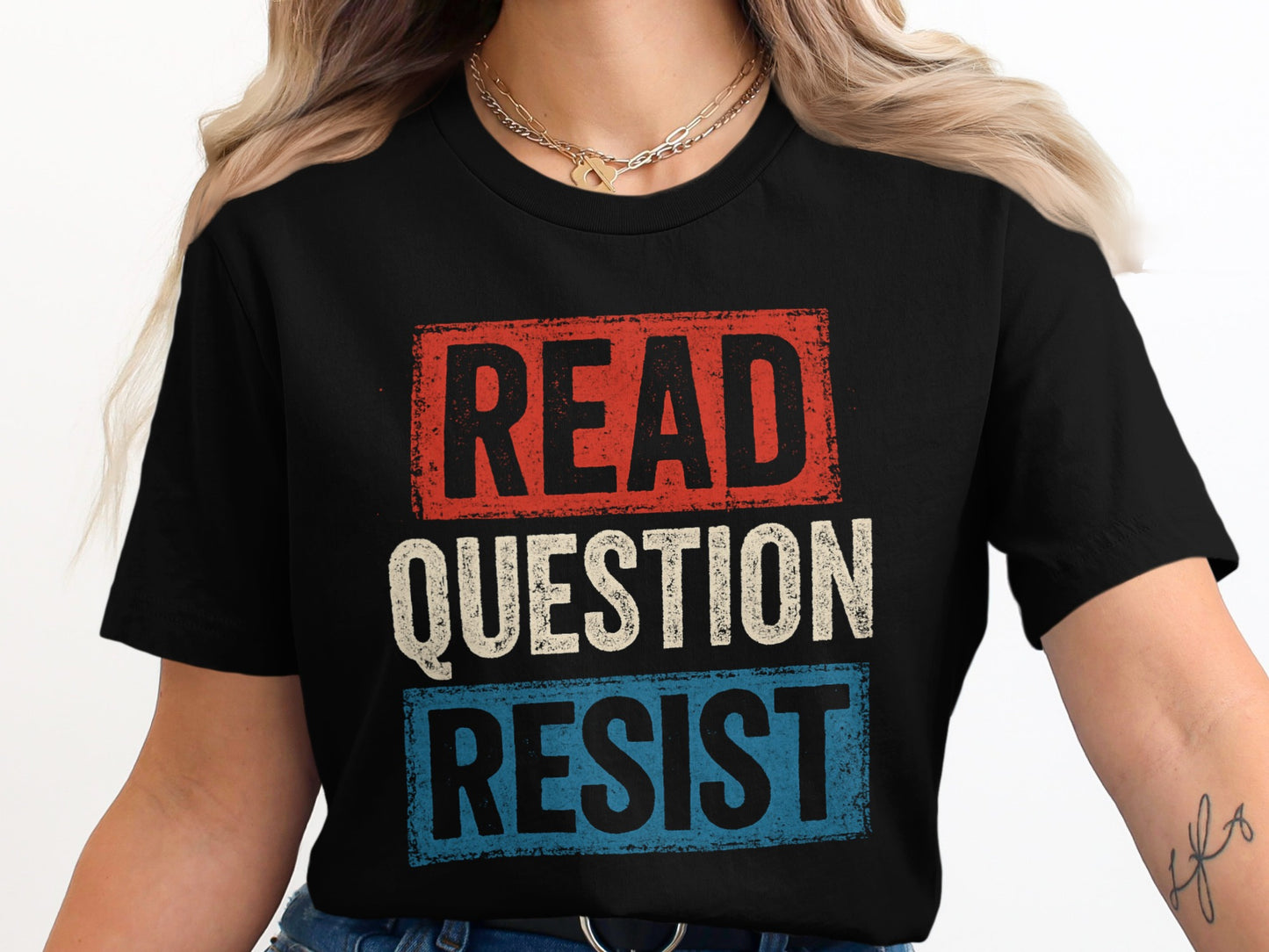 Read Question Resist Graphic Tee product