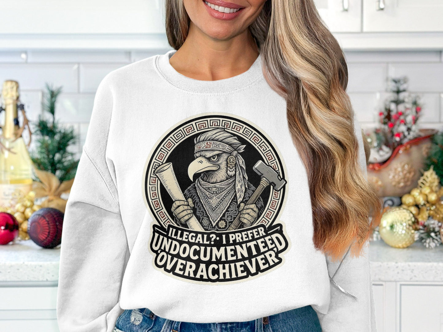 Undocumented Overachiever Printed Sweatshirt Product