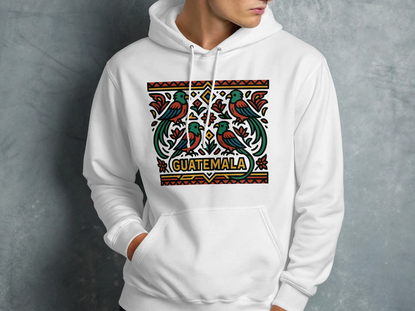 Guatemala Inspired Design White Hoodie product