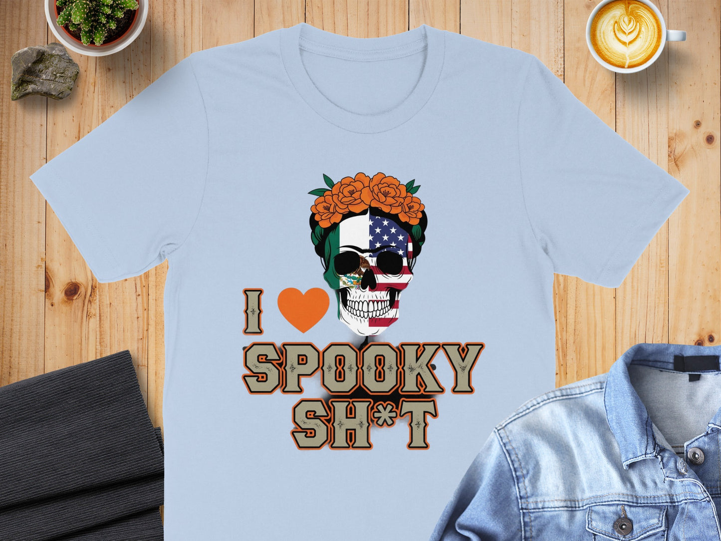 I Love Spooky Sh*t Skull Graphic T Shirt product
