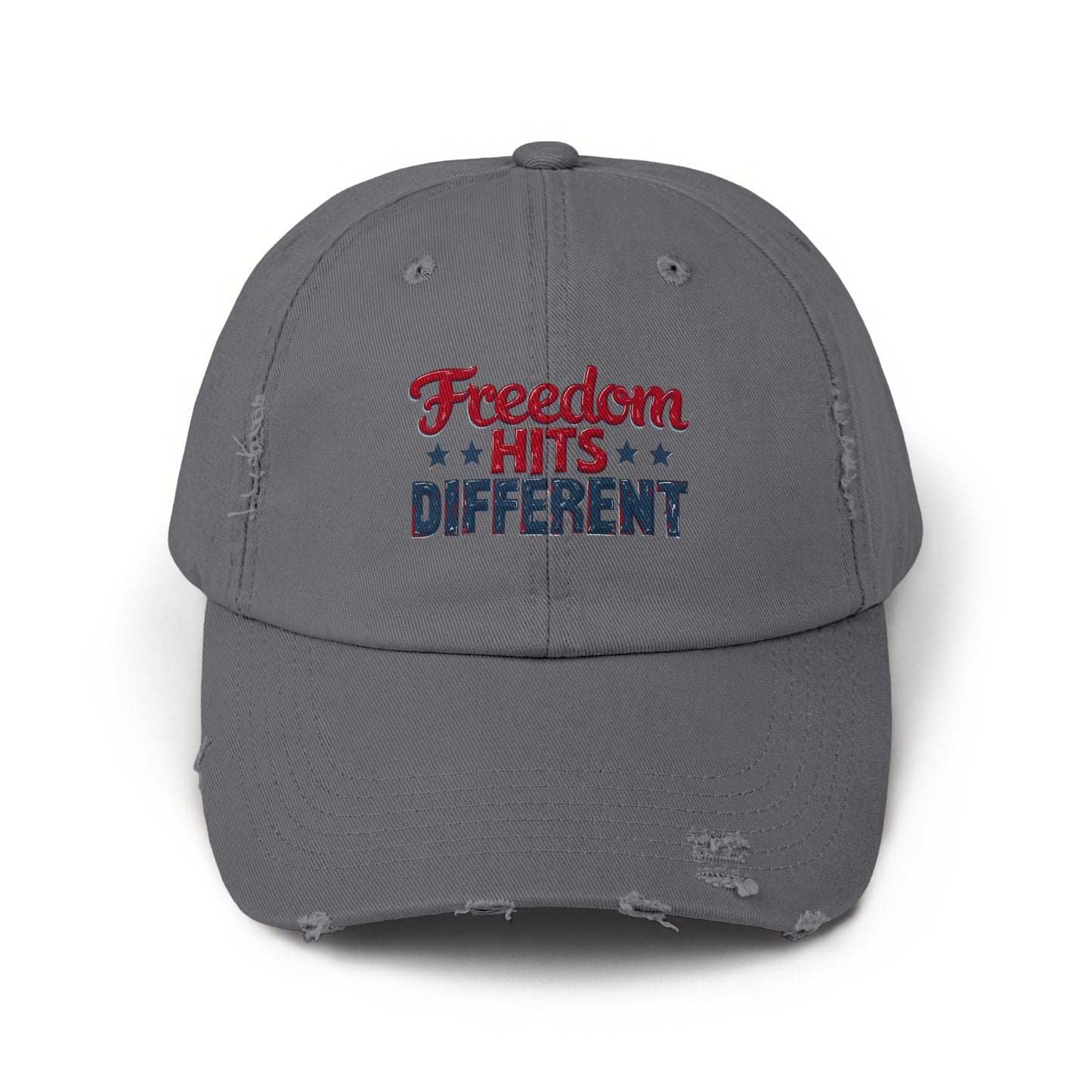 Freedom Hits Different Embroidered Hat Cap product type