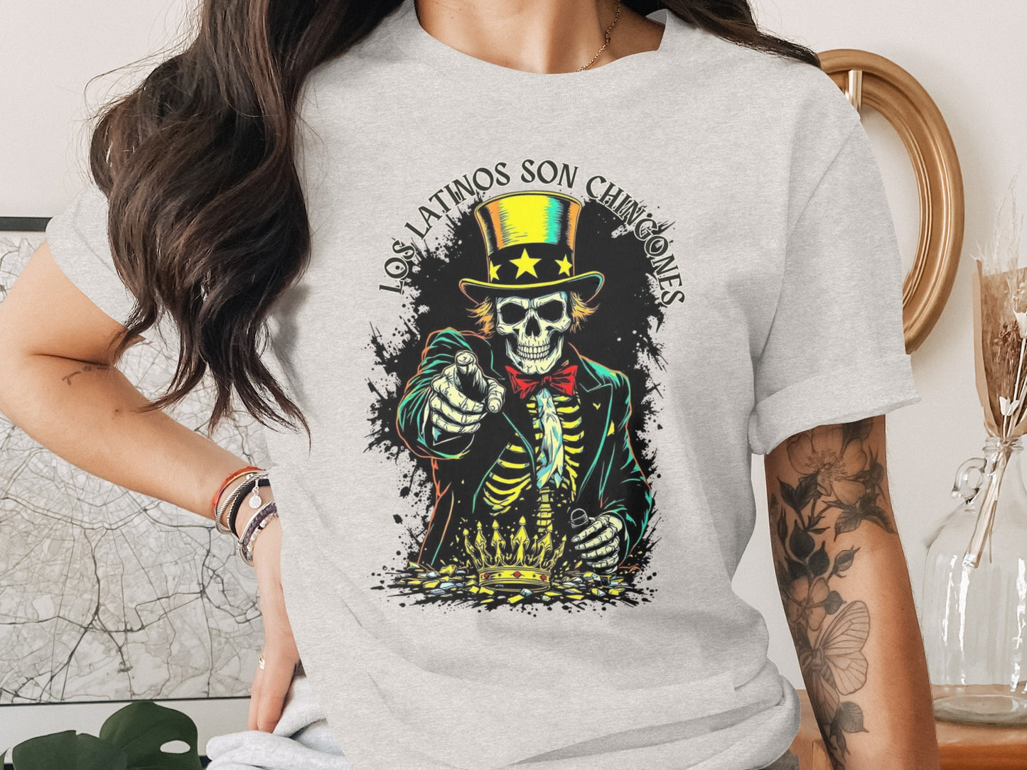 Los Latinos Son Chingones Graphic Tee Shirt product type