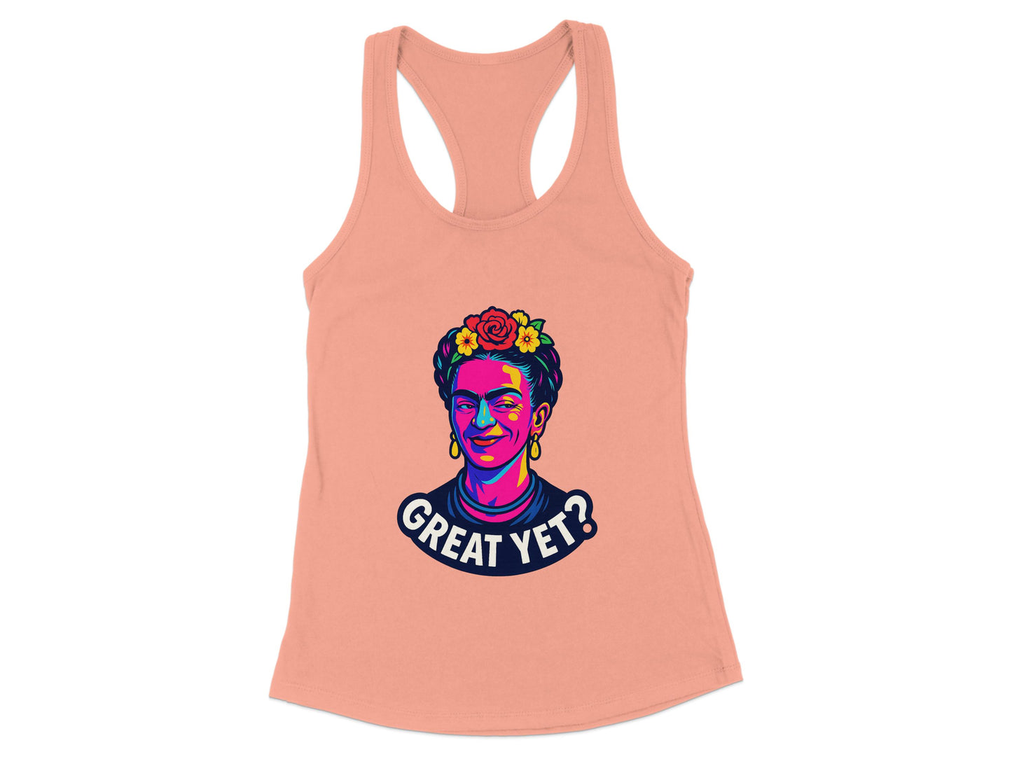 Great Yet Flower Crown Art Racerback Tank product type