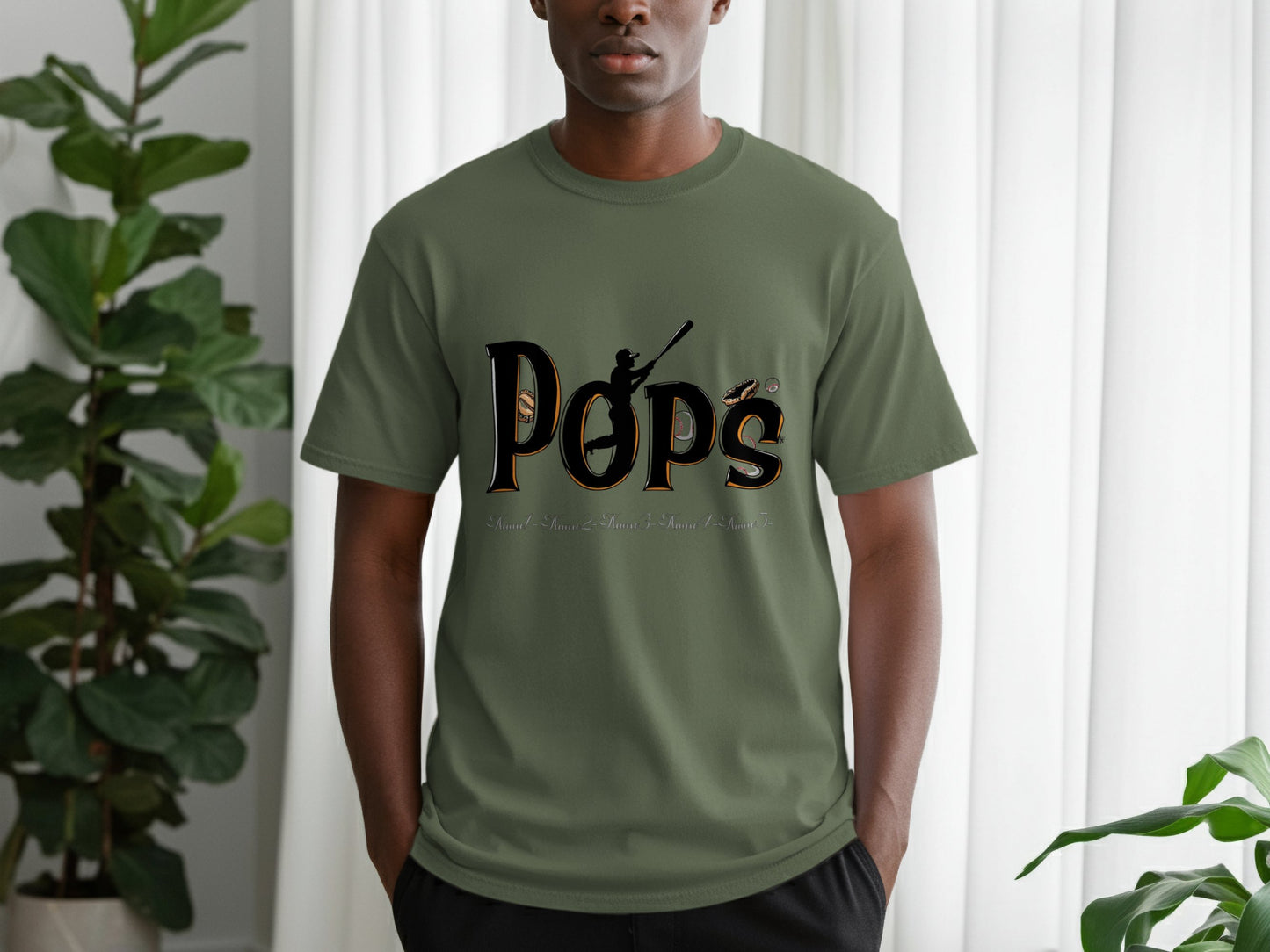 Stylish Green Pops Graphic Design T-Shirt product