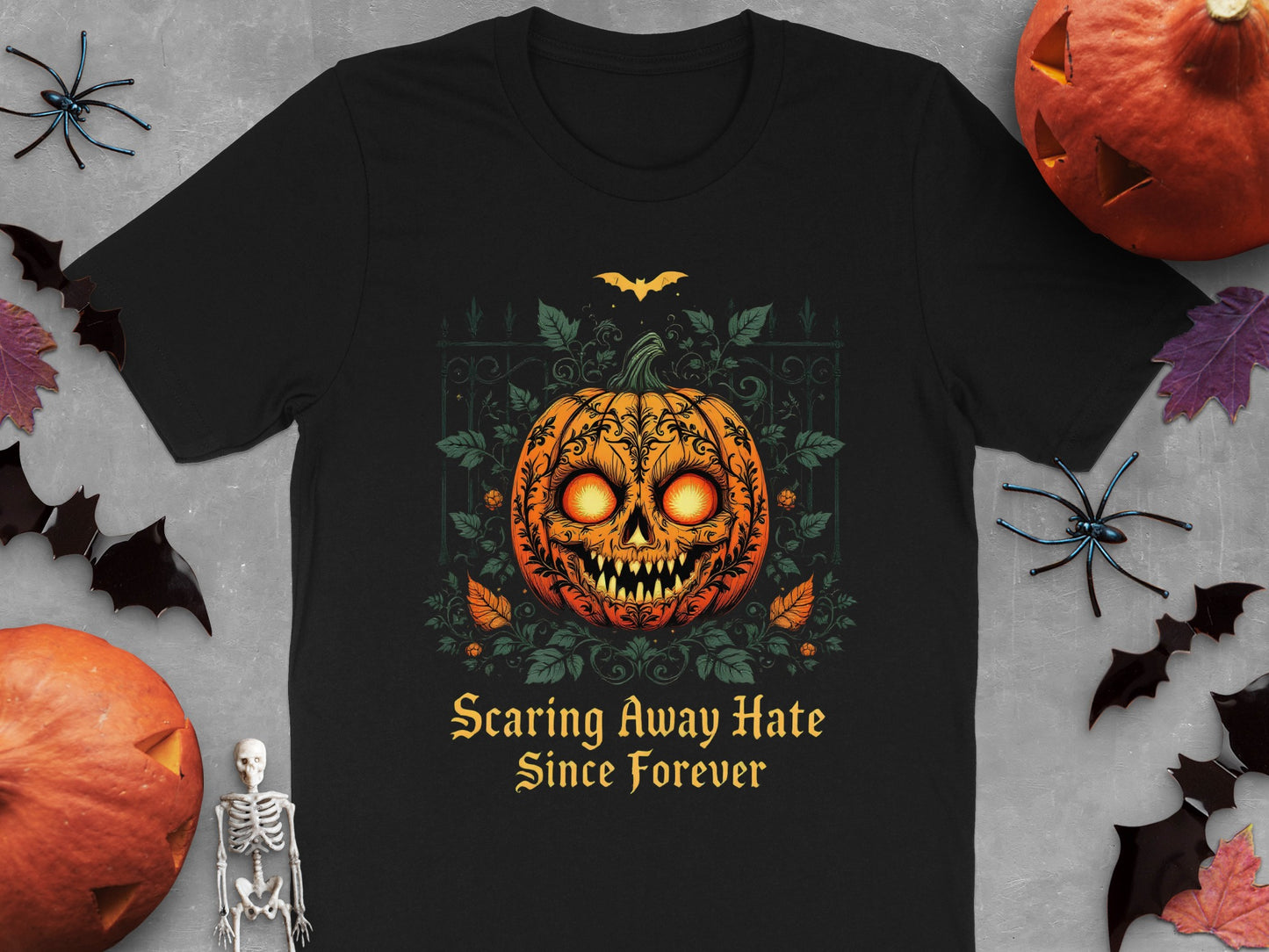 Scaring Away Hate Since Forever Halloween t-shirt