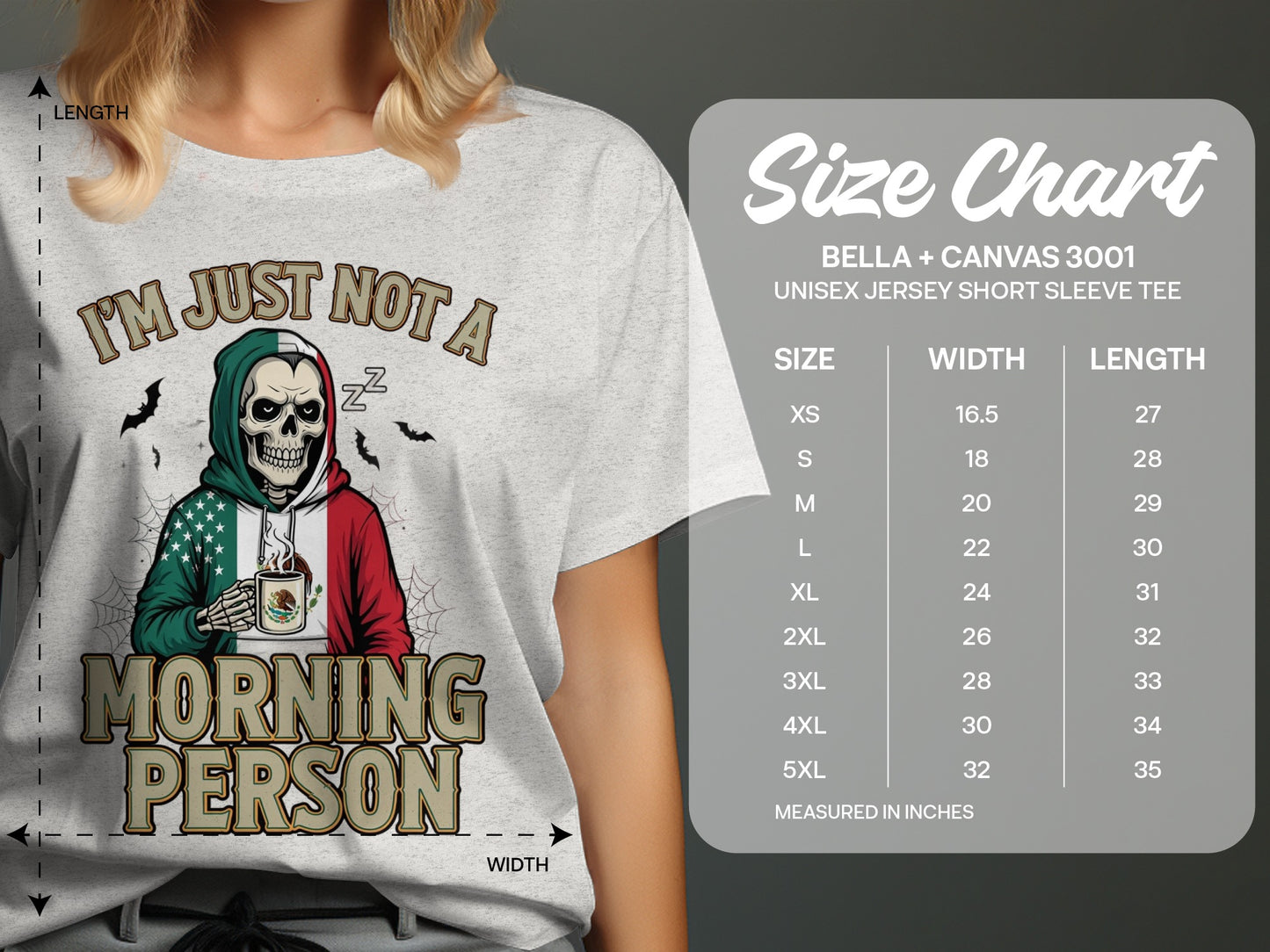 Skull and Coffee Funny Morning Person T-Shirt product