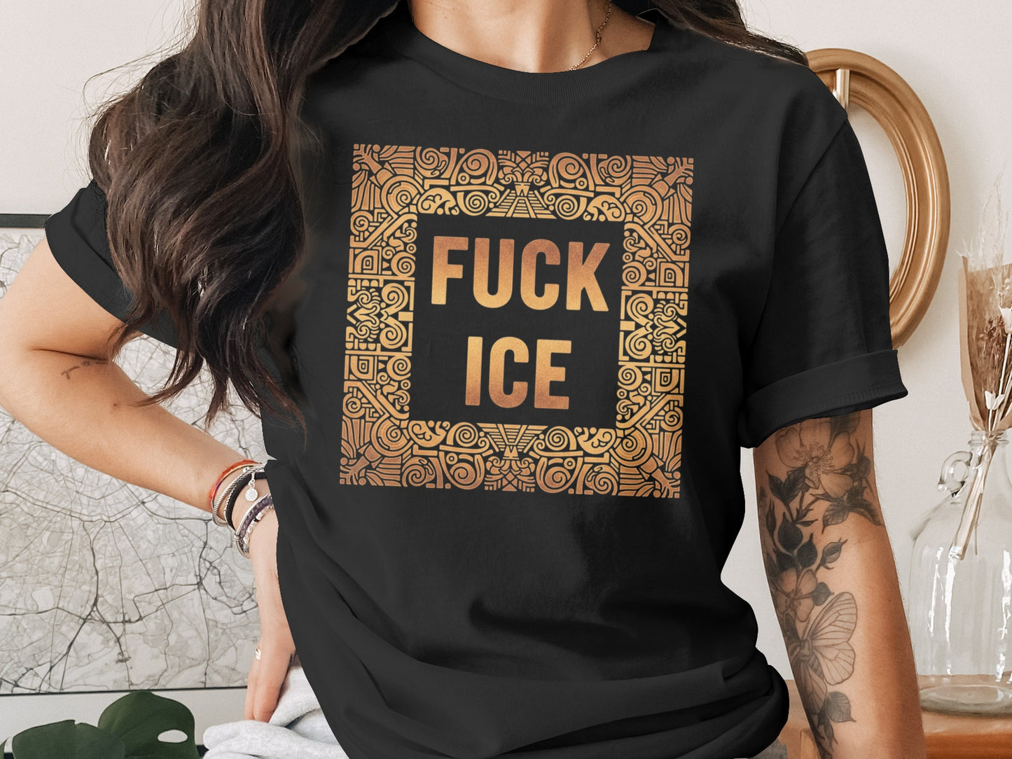 Bold Statement Fuck Ice Graphic T-Shirt product type