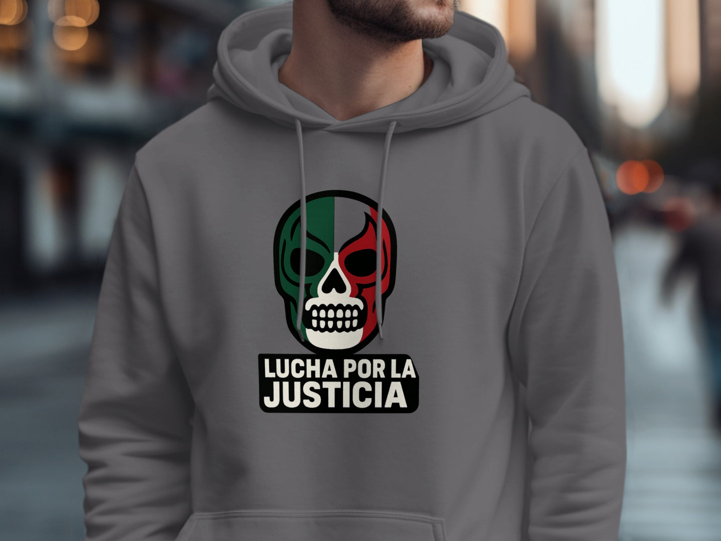 Lucha Por La Justicia Skull Graphic Hoodie product