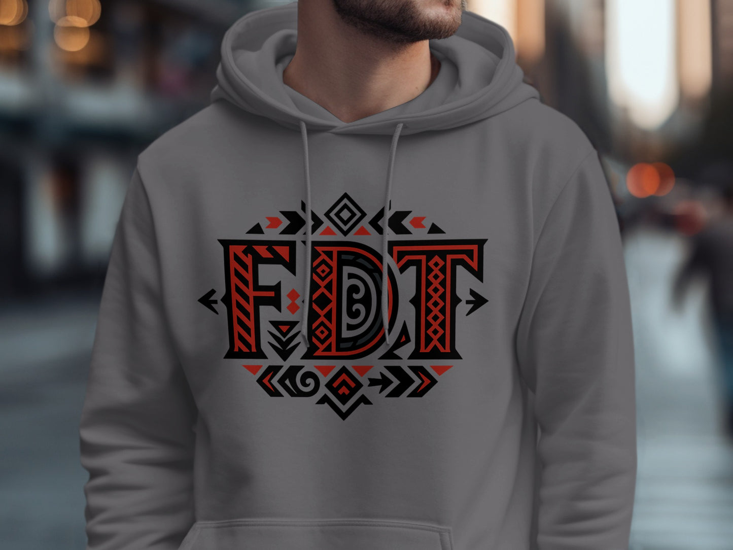 Stylish FDT Graphic Hoodie with Unique Design product