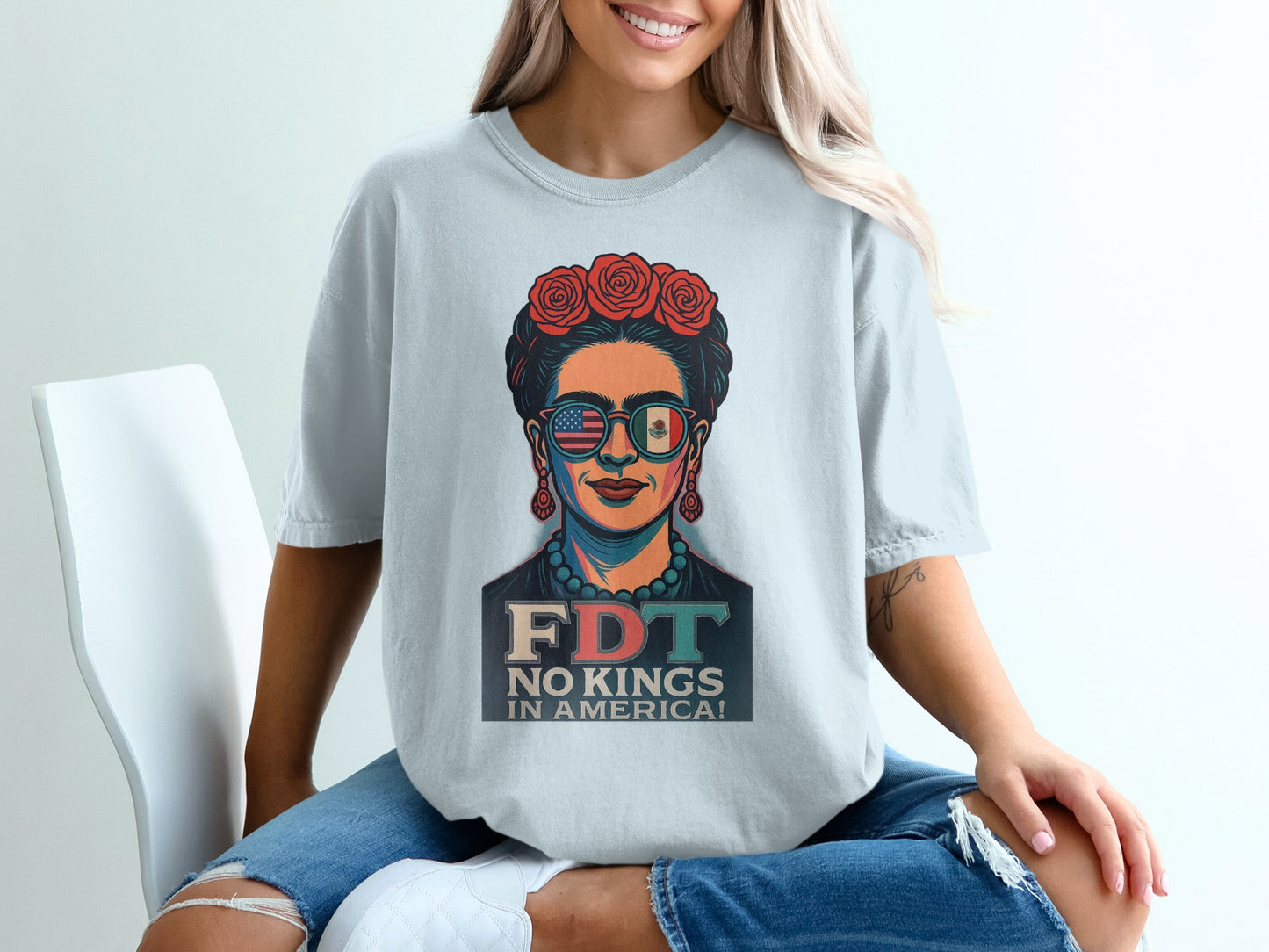 FDT No Kings in America Casual Graphic T-Shirt product type