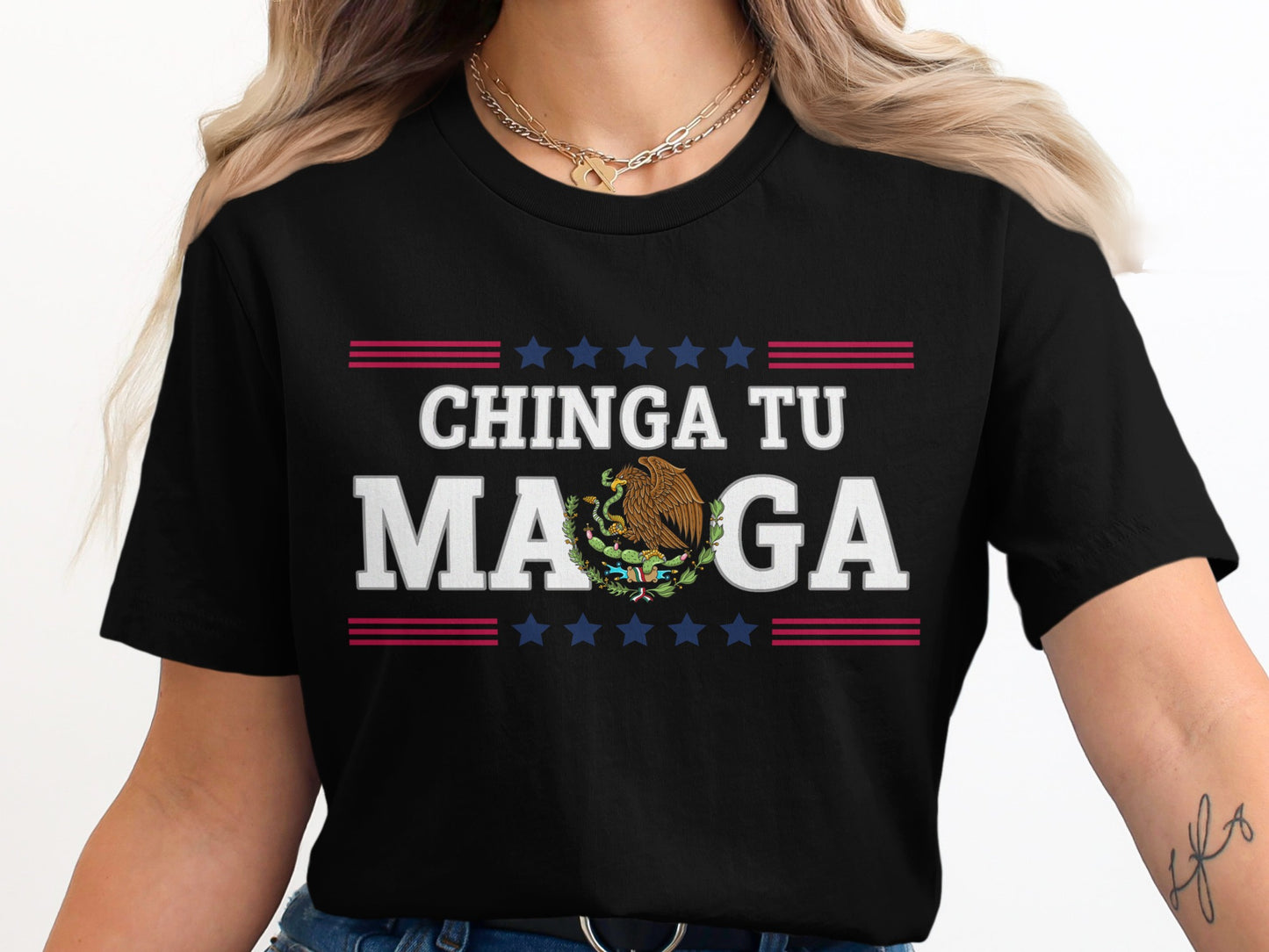 Chinga Tu Maga Statement Print T-shirt product type
