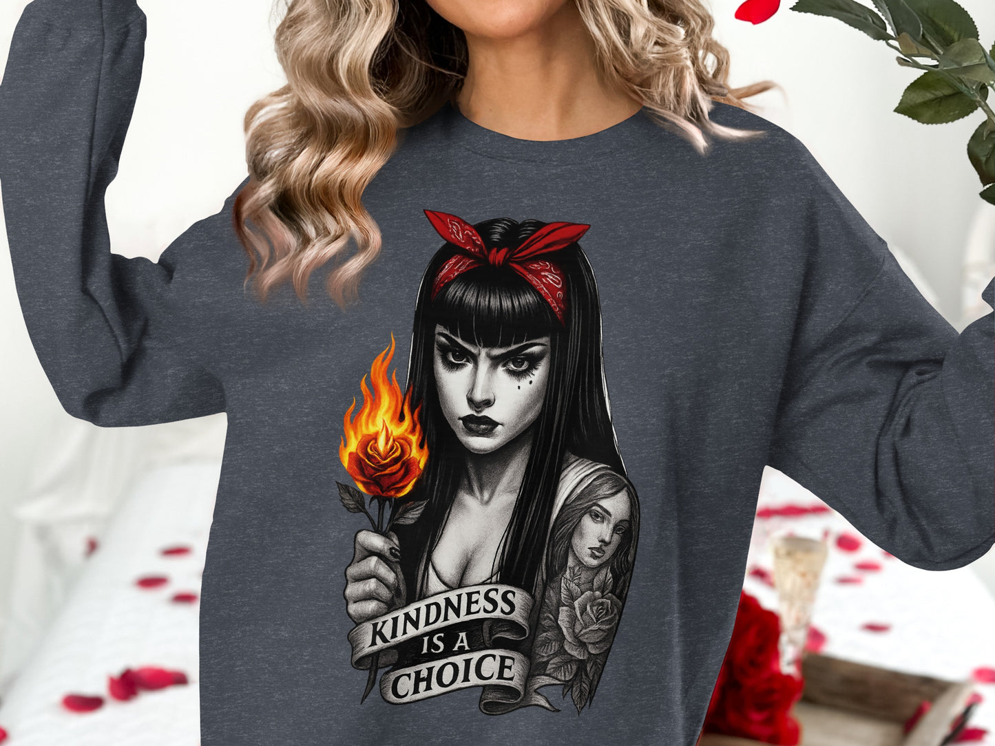 Kindness Is A Choice Graphic Sweatshirt product type