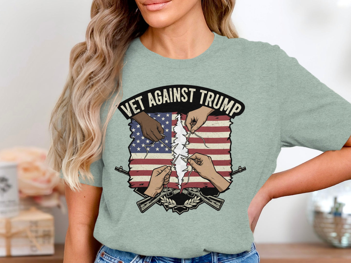 Vet Against Trump Unisex T-Shirt Graphic product