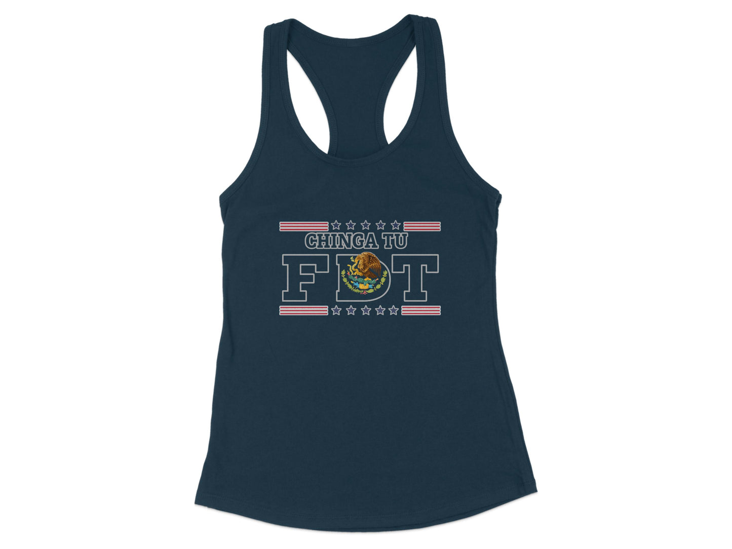 Chinga Tu Fut Stylish Women's Racerback Tank product type