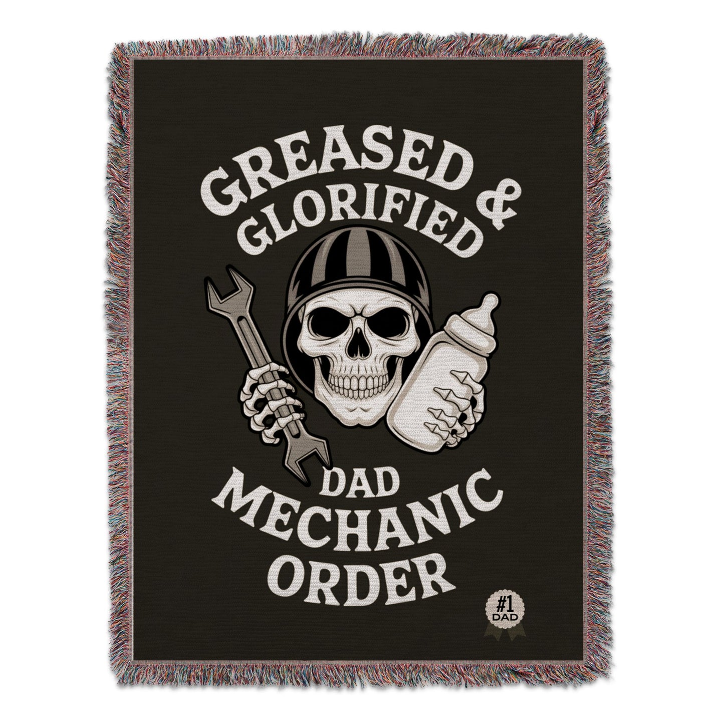 Greased and Glorified Dad Mechanic Order blanket product