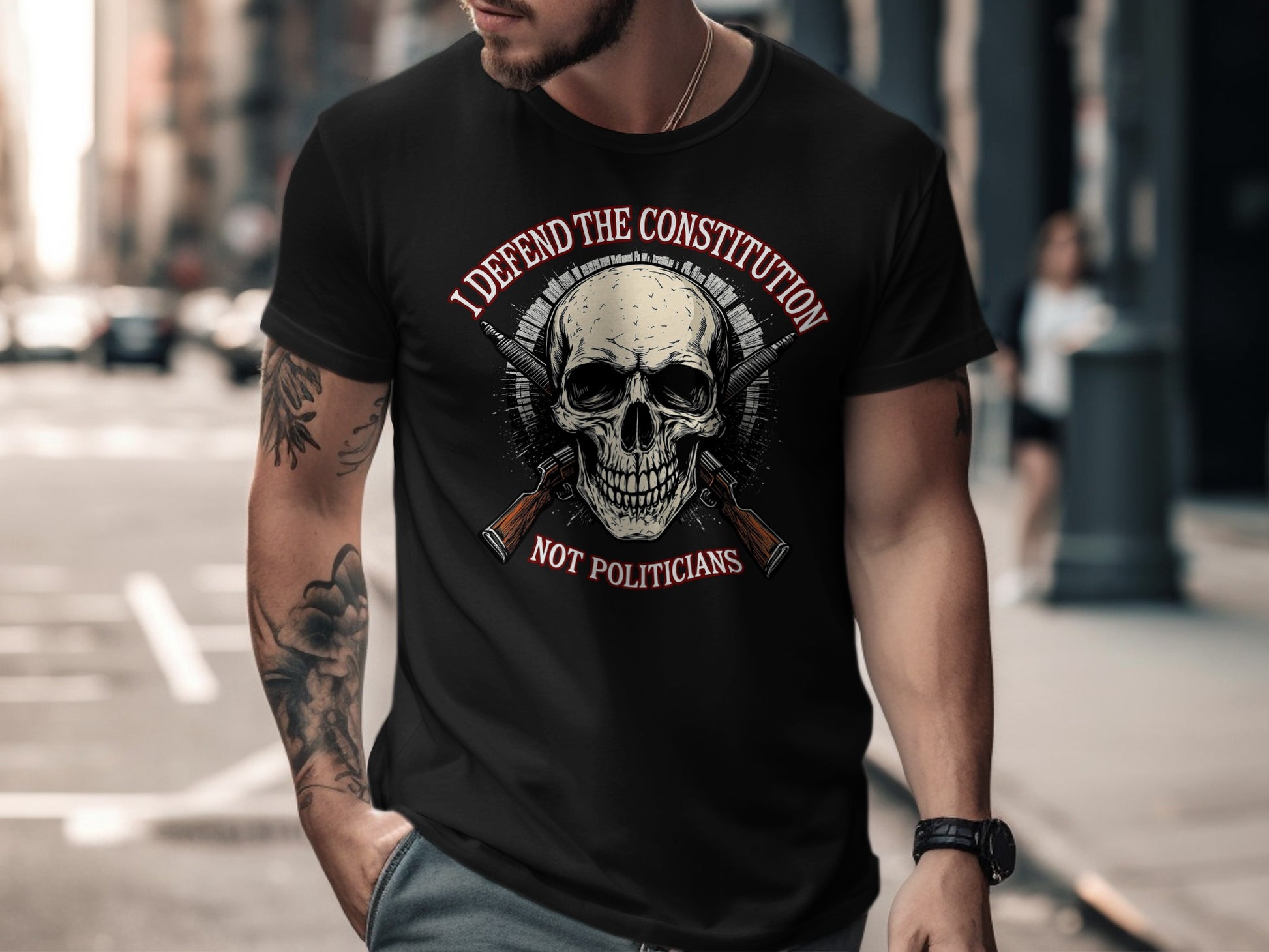 I Defend The Constitution Not Politicians T-shirt